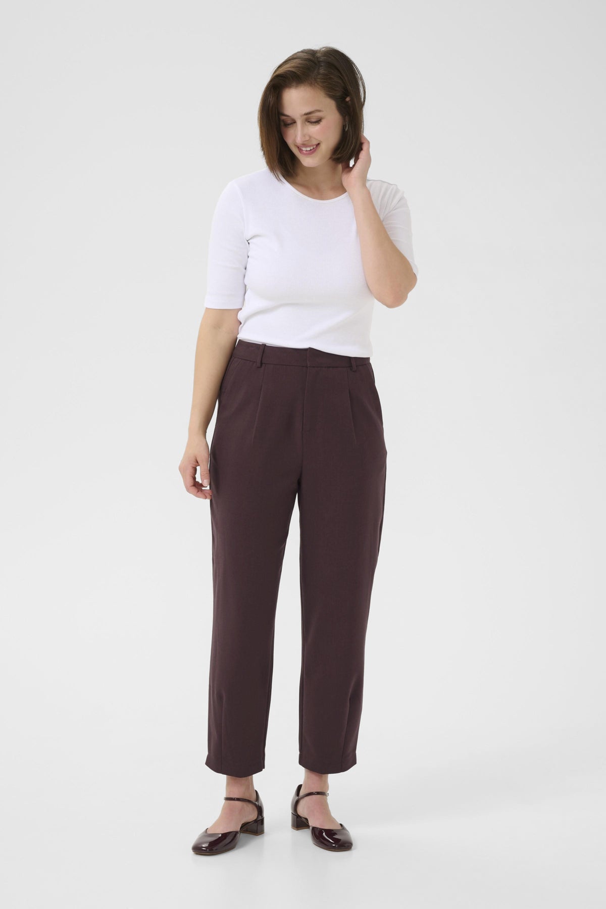 PANTALON MERLE PRUNE