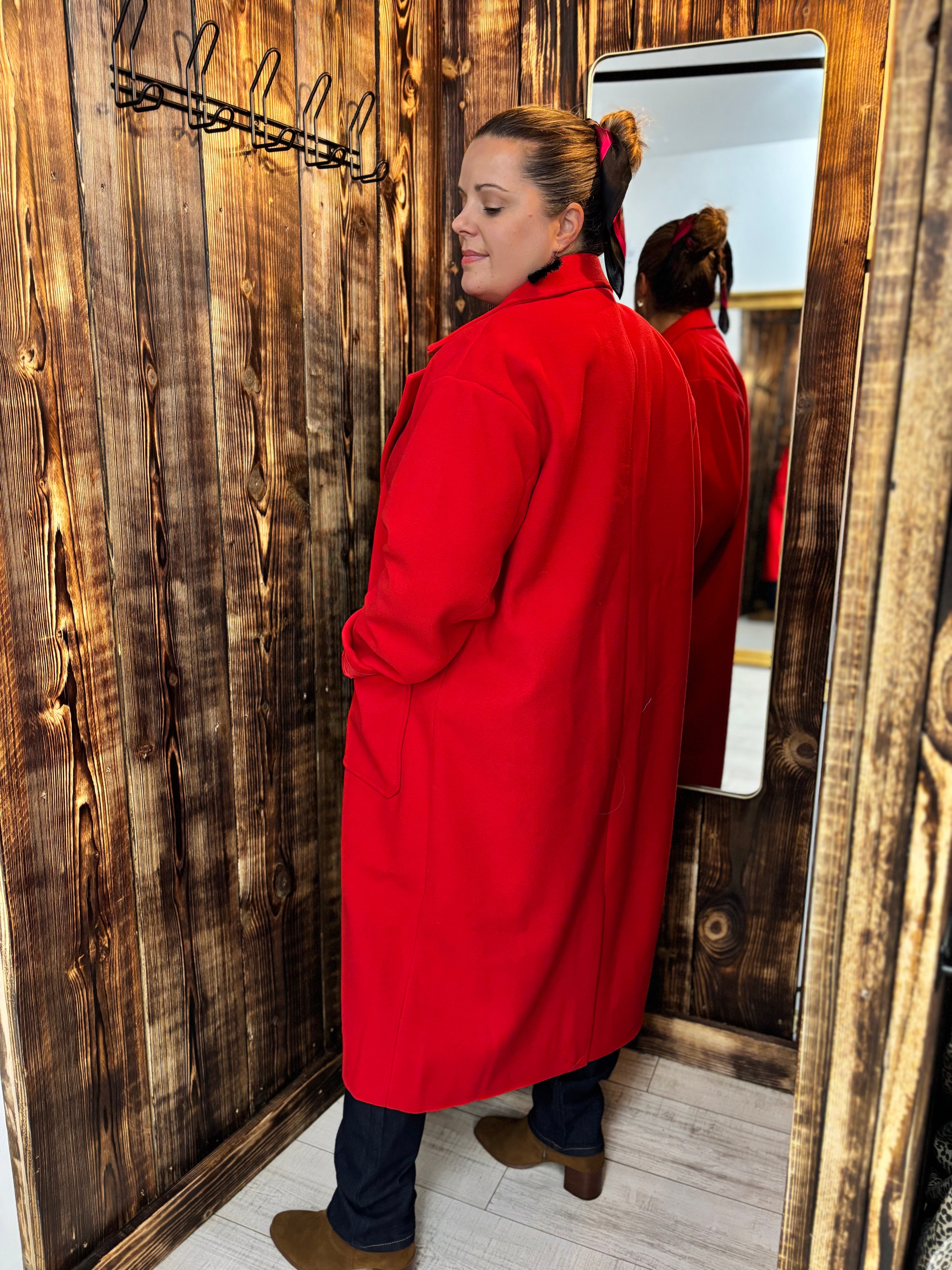 MANTEAU JILI ROUGE