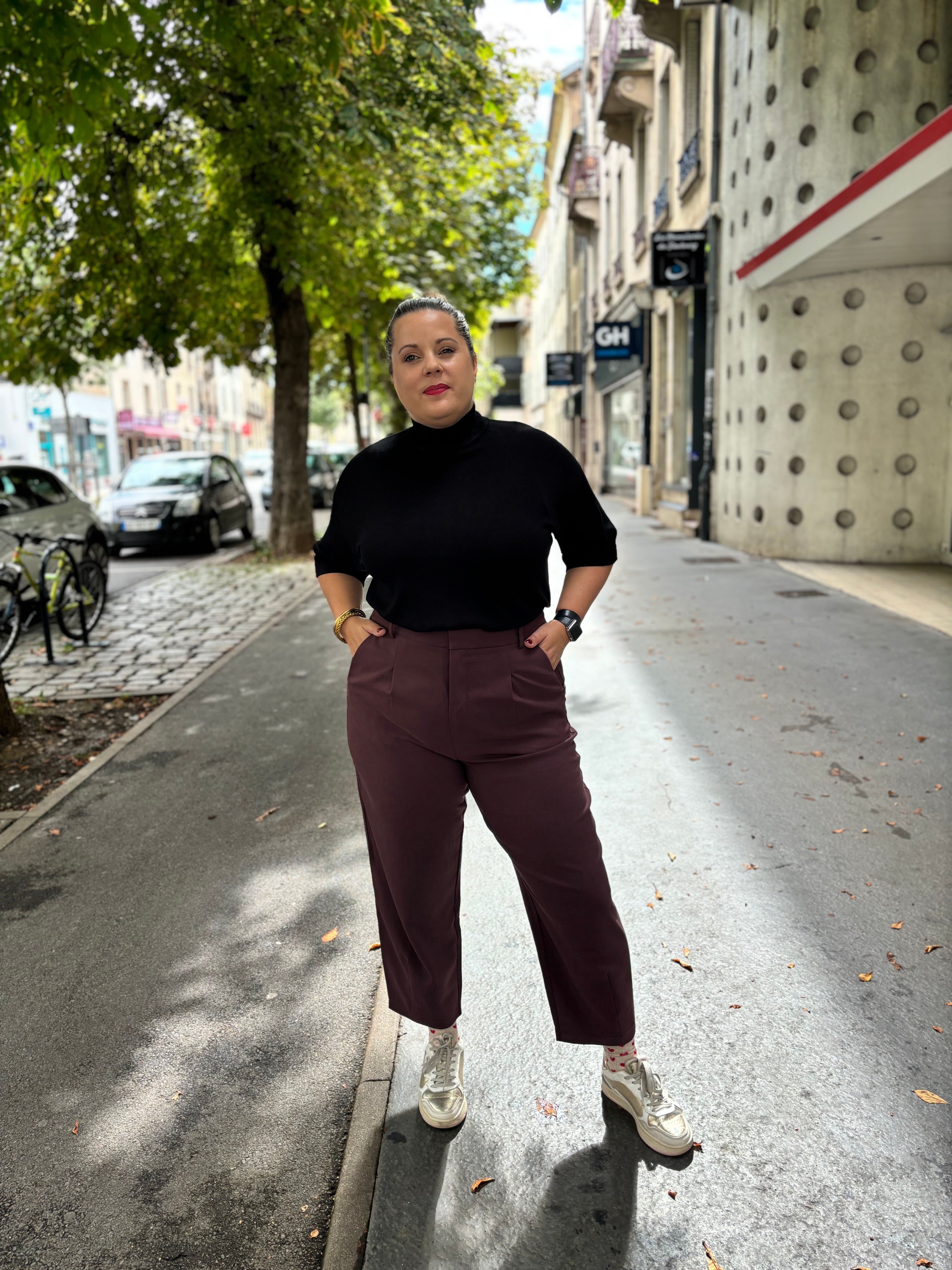 PANTALON MERLE PRUNE