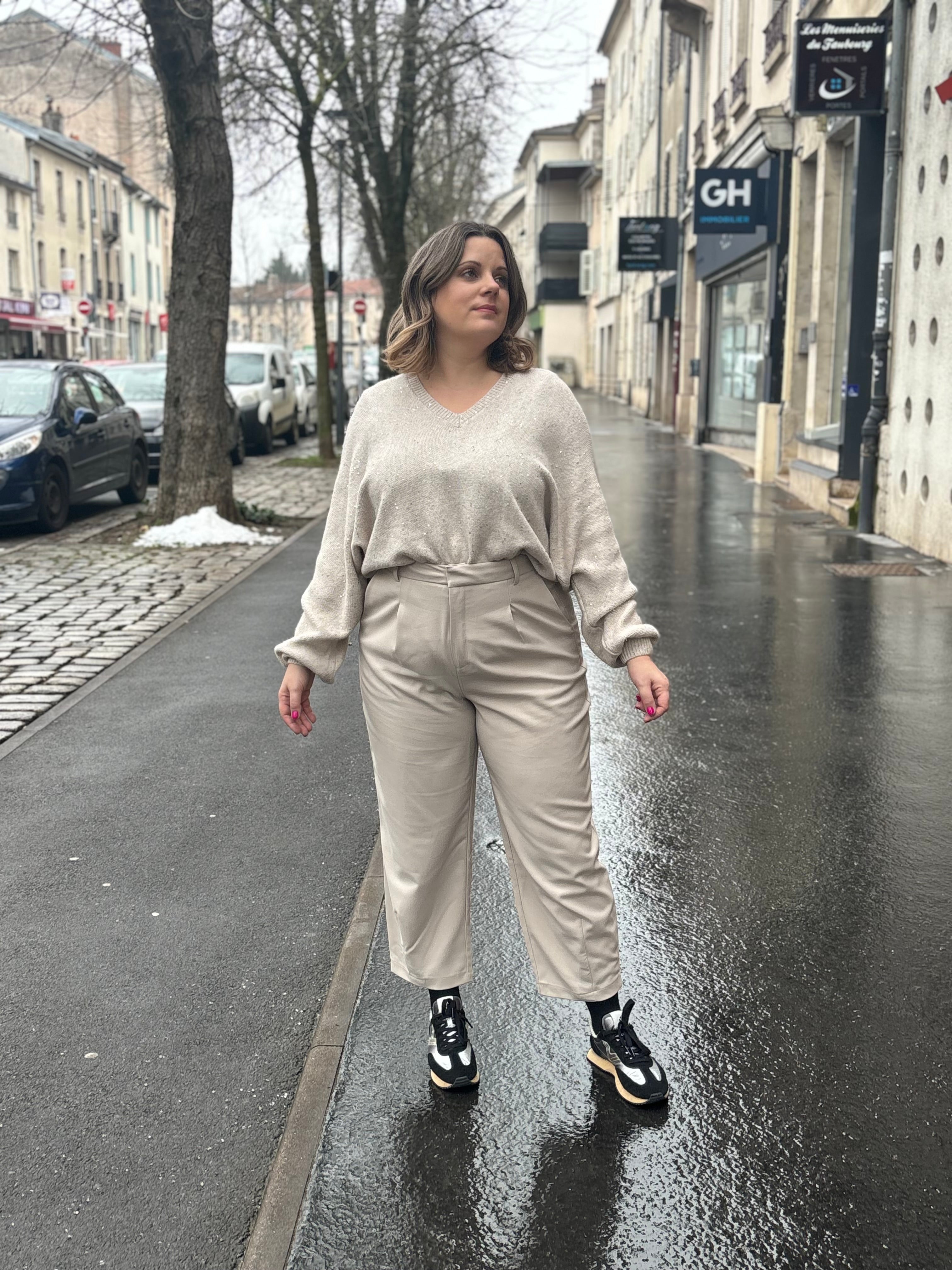 PANTALON MERLE GREIGE