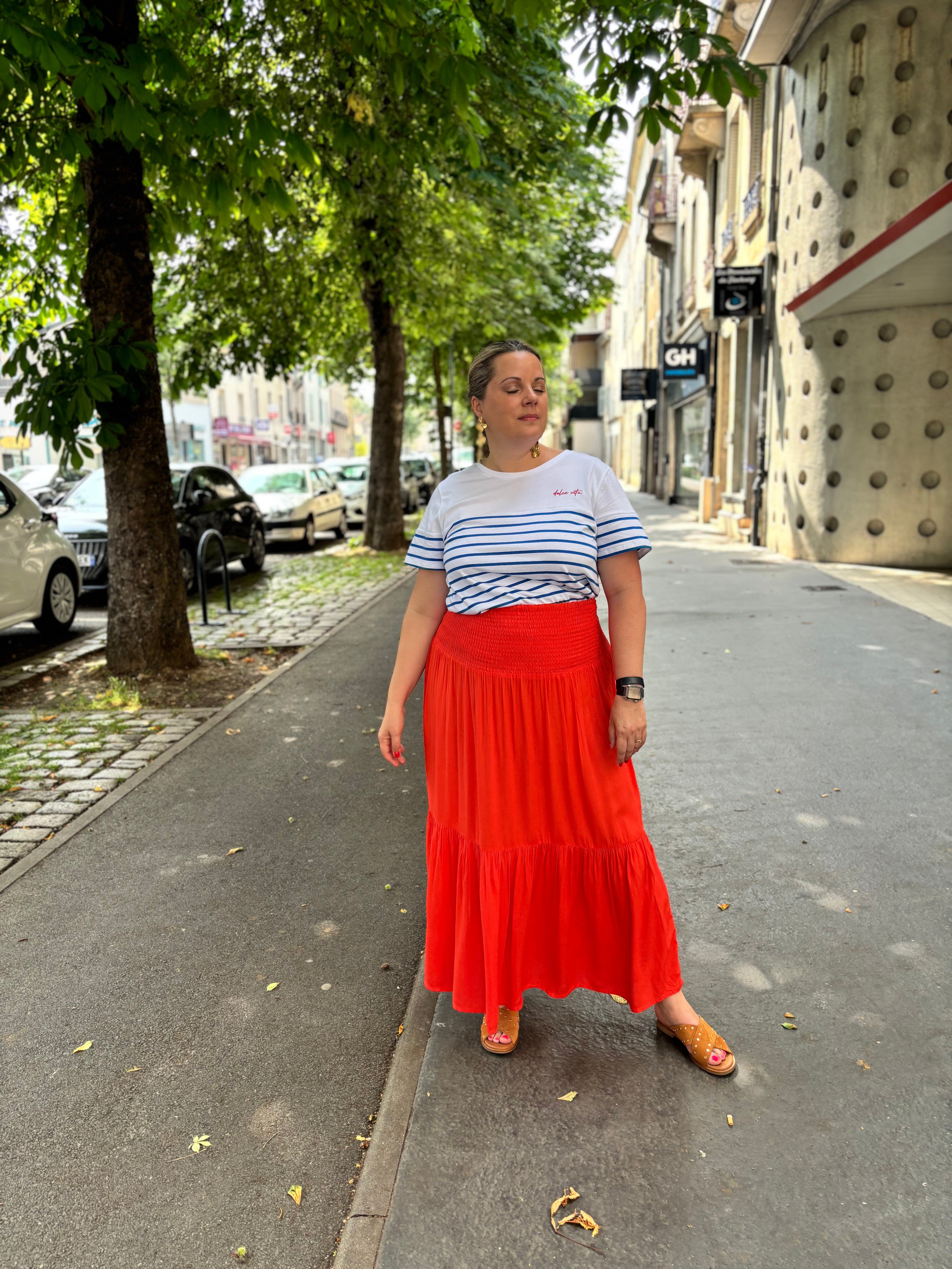 JUPE MAXI SMOCK