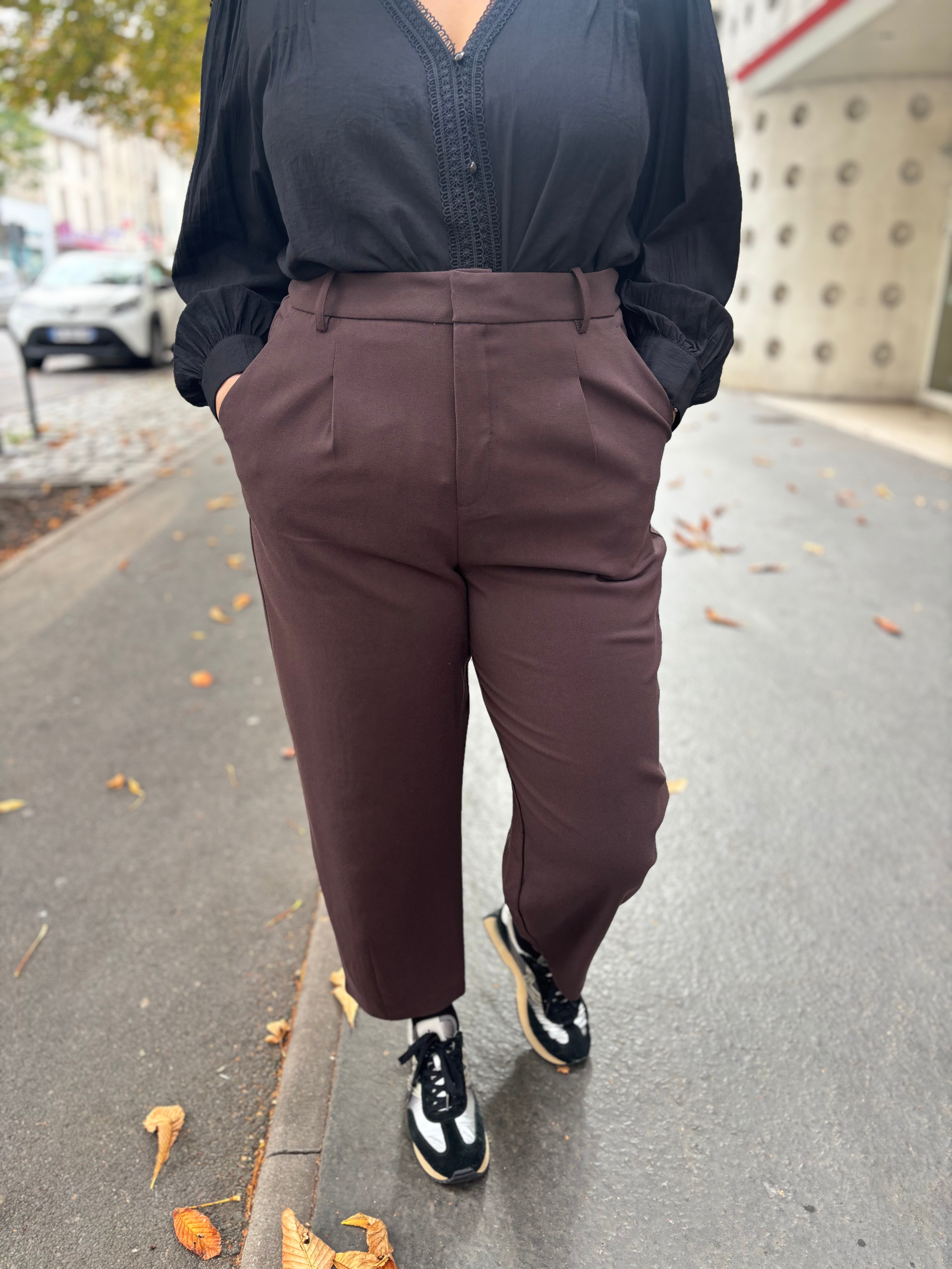 PANTALON MERLE CHOCOLAT
