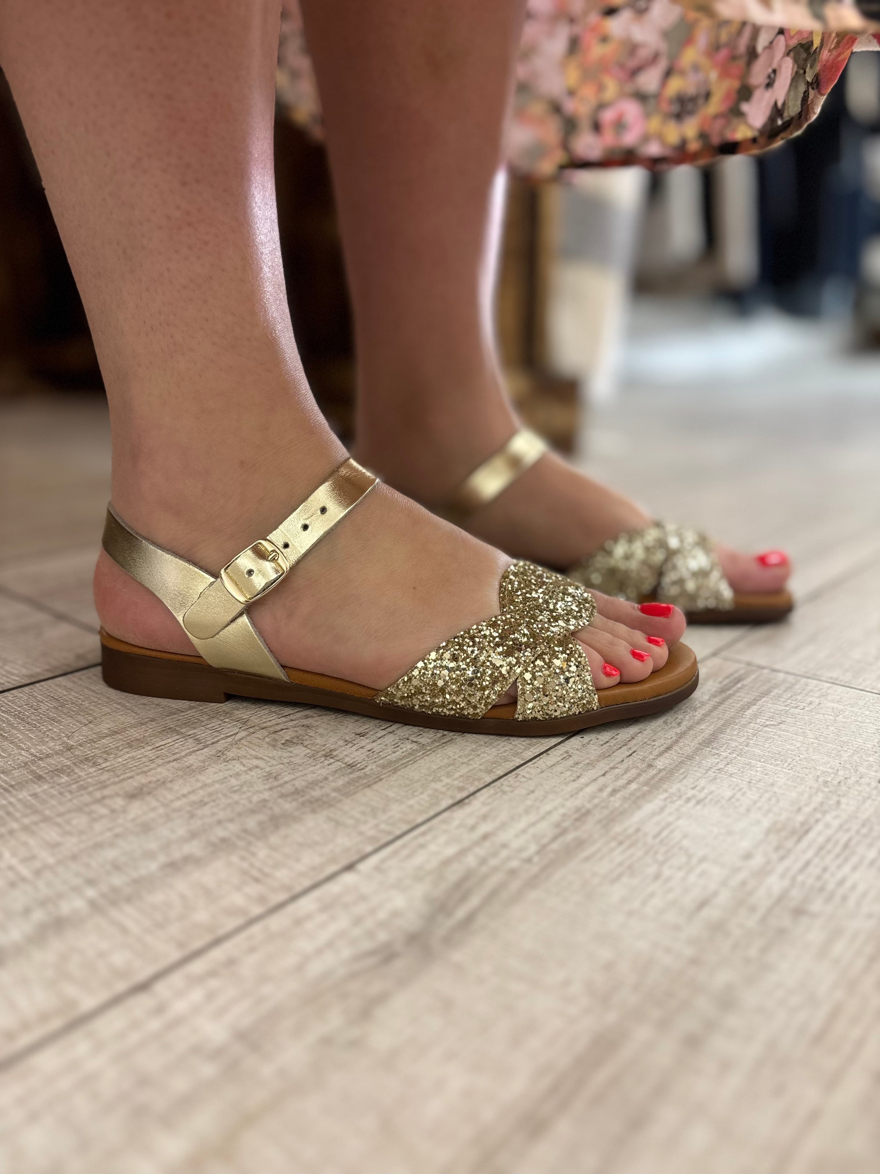 SANDALES GLITTER