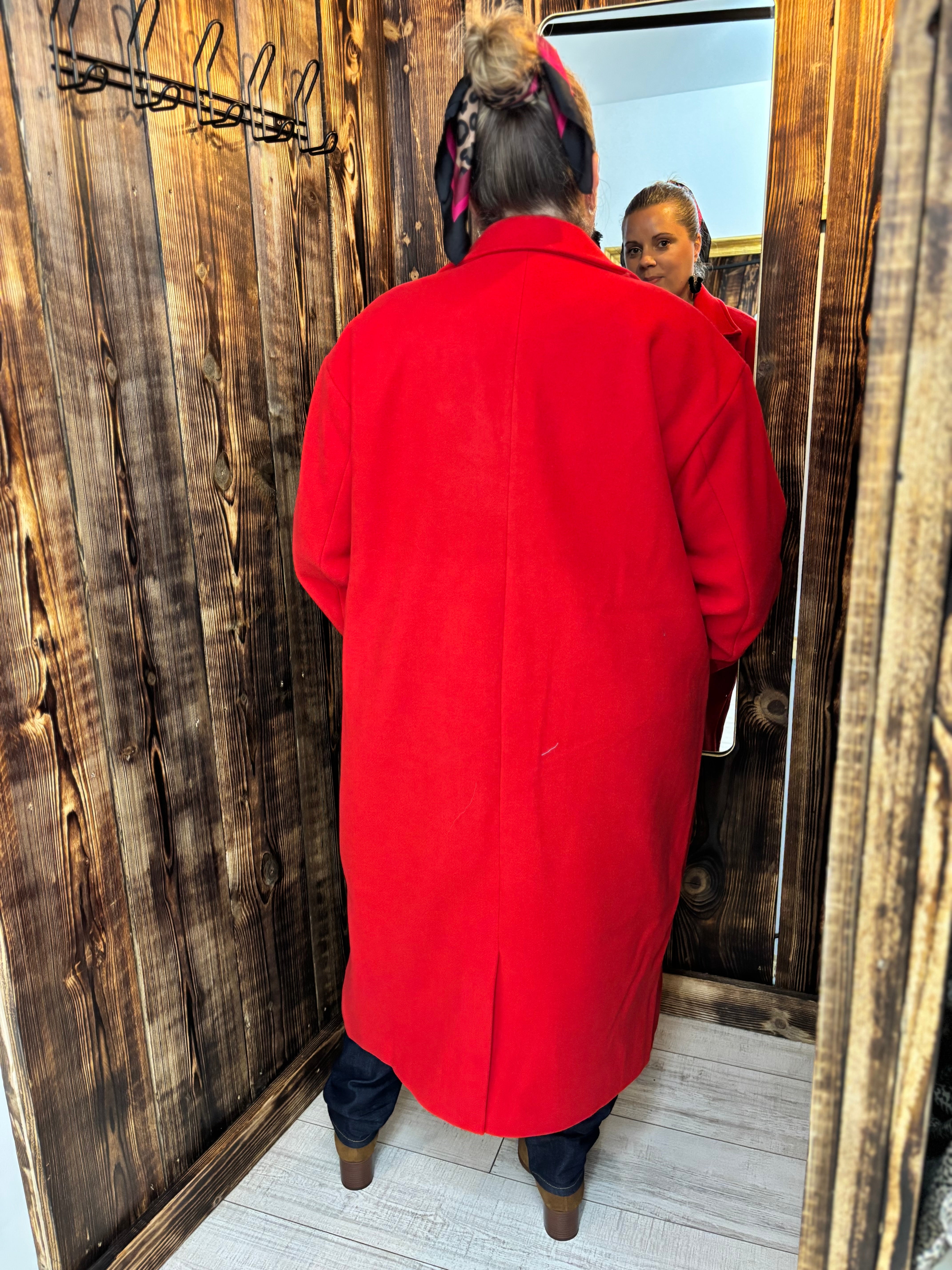 MANTEAU JILI ROUGE