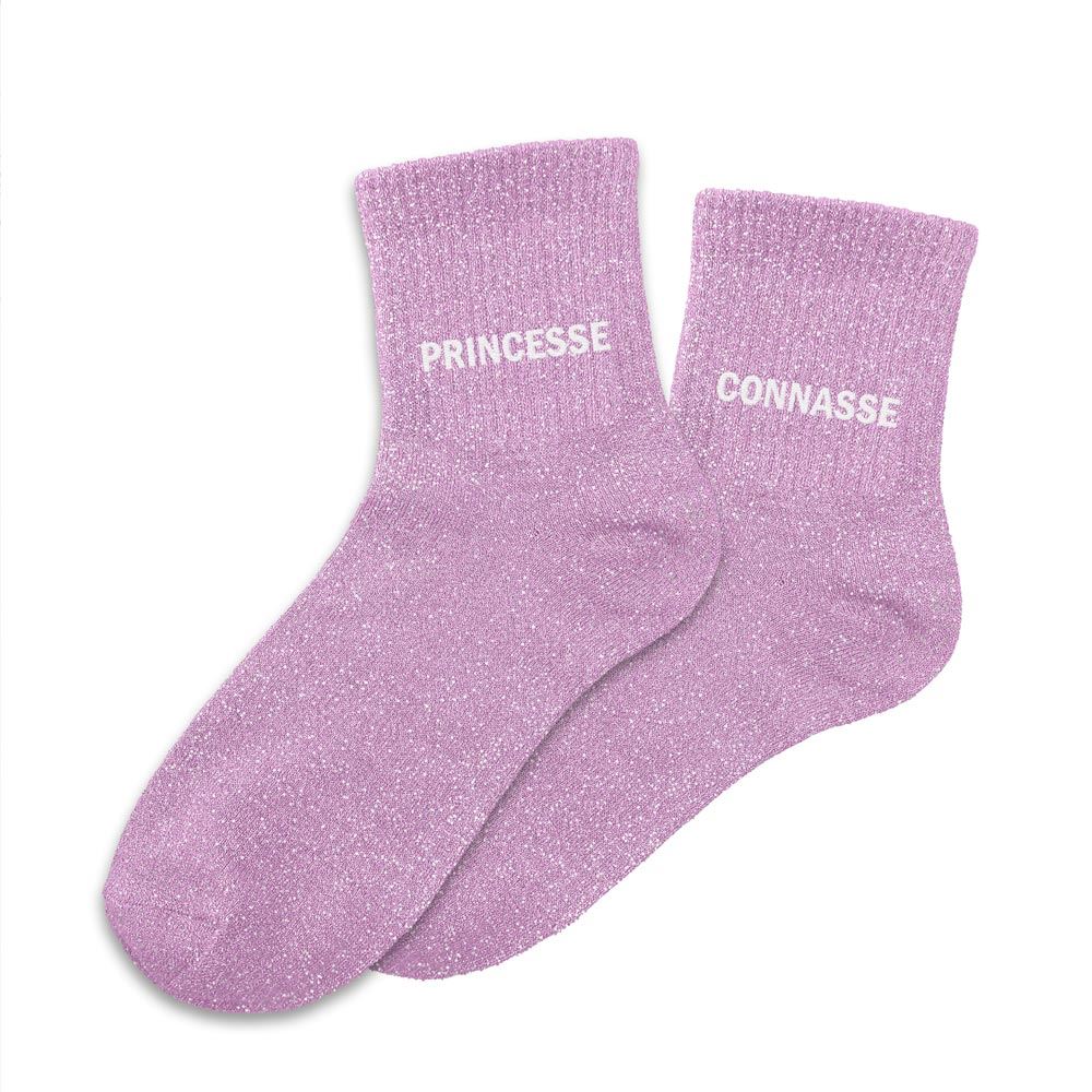 CHAUSSETTES DUO MESSAGES A PAILLETTES