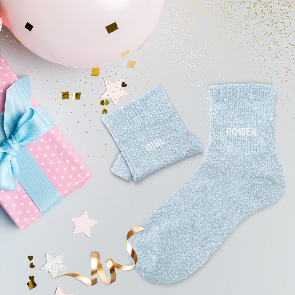 CHAUSSETTES DUO MESSAGES A PAILLETTES
