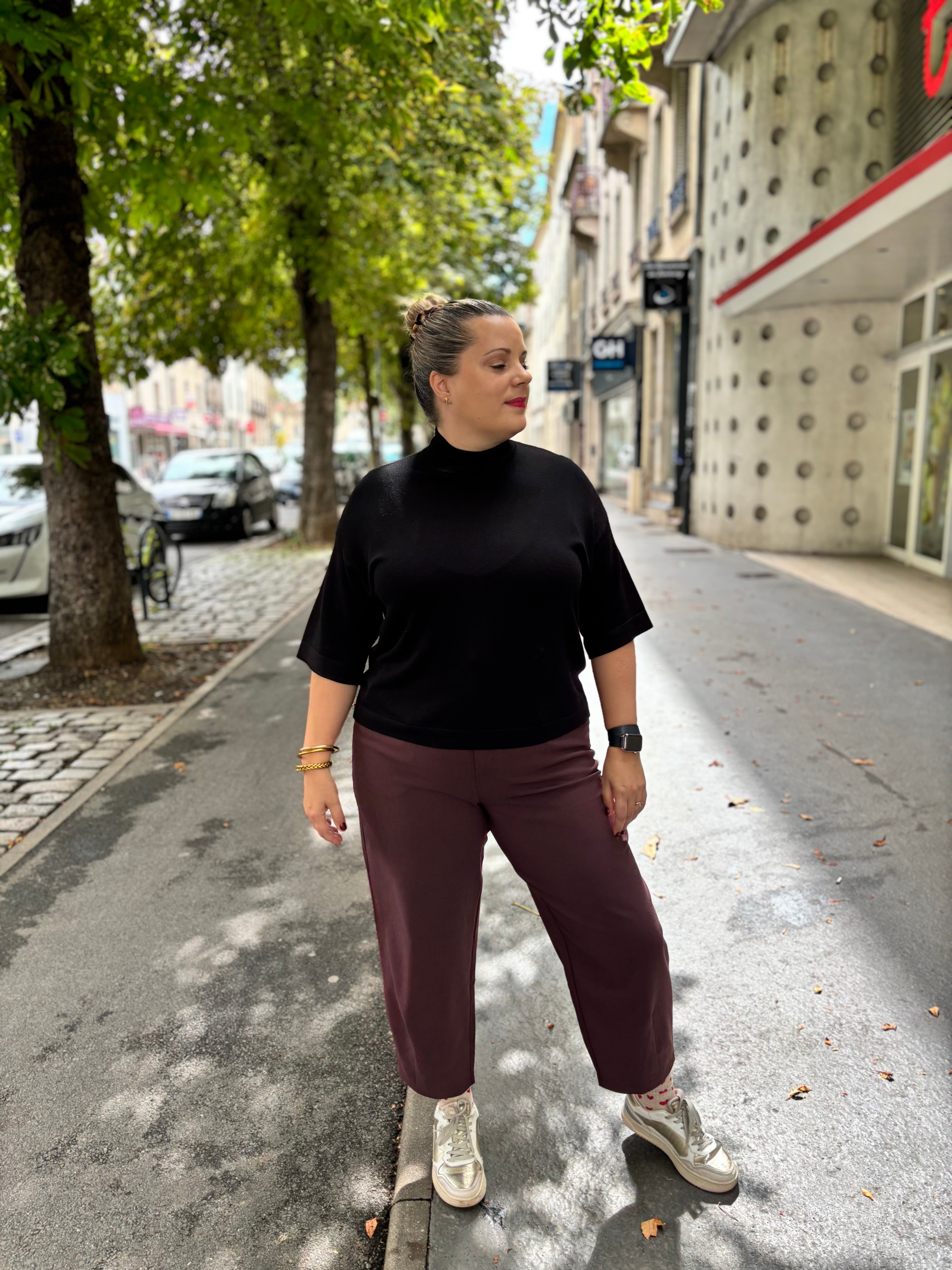 PANTALON MERLE PRUNE