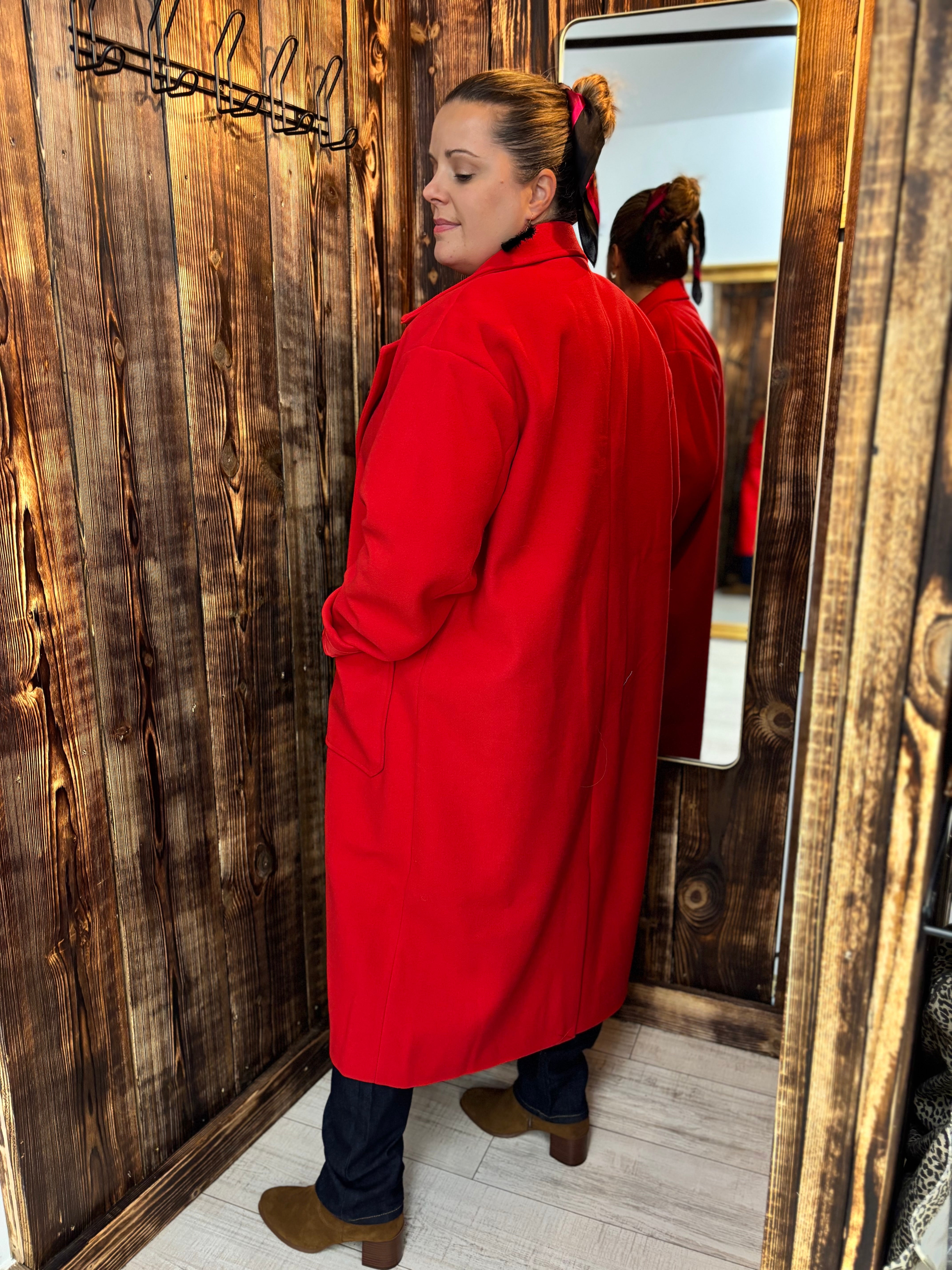 MANTEAU JILI ROUGE