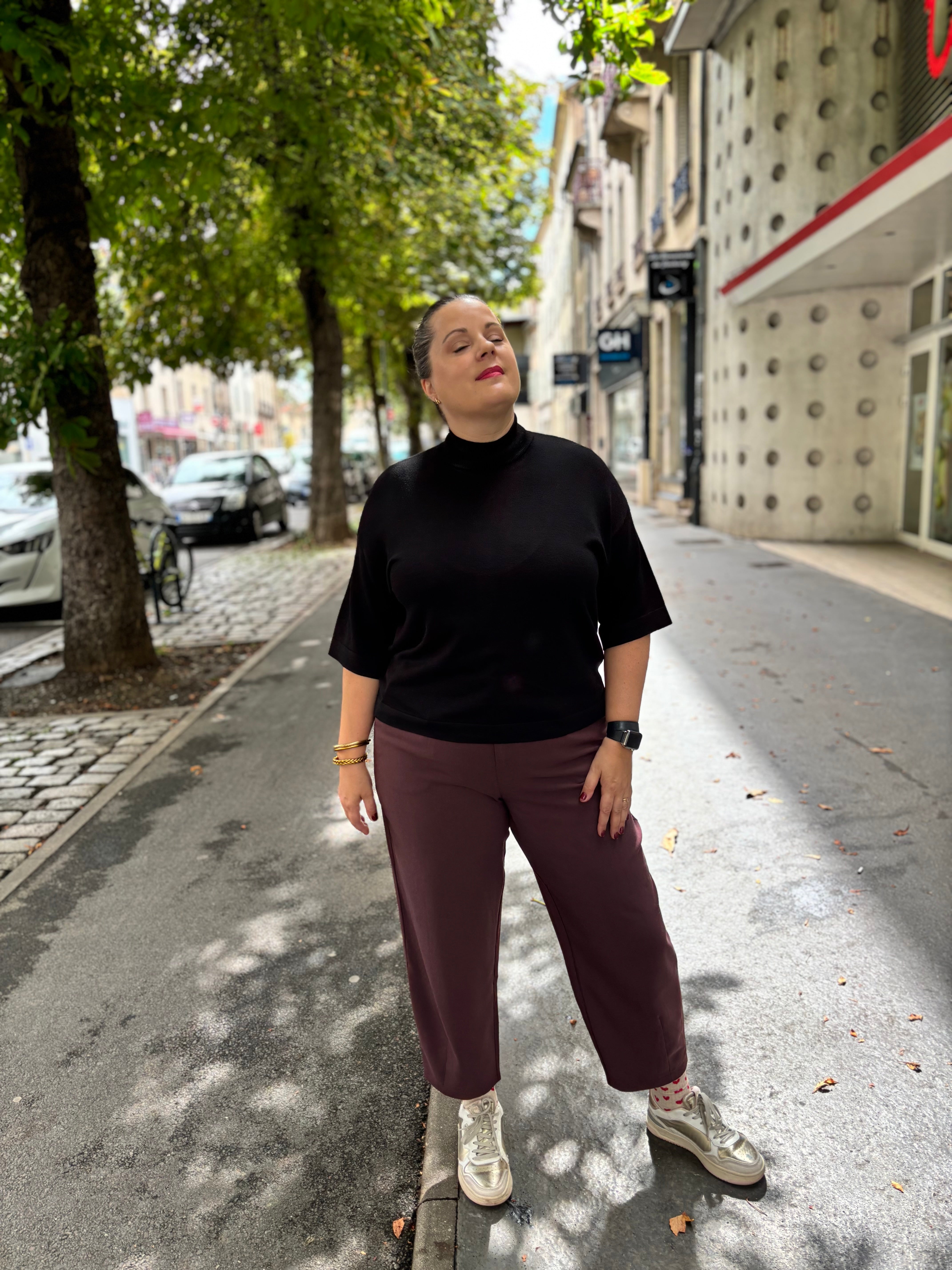 PANTALON MERLE PRUNE