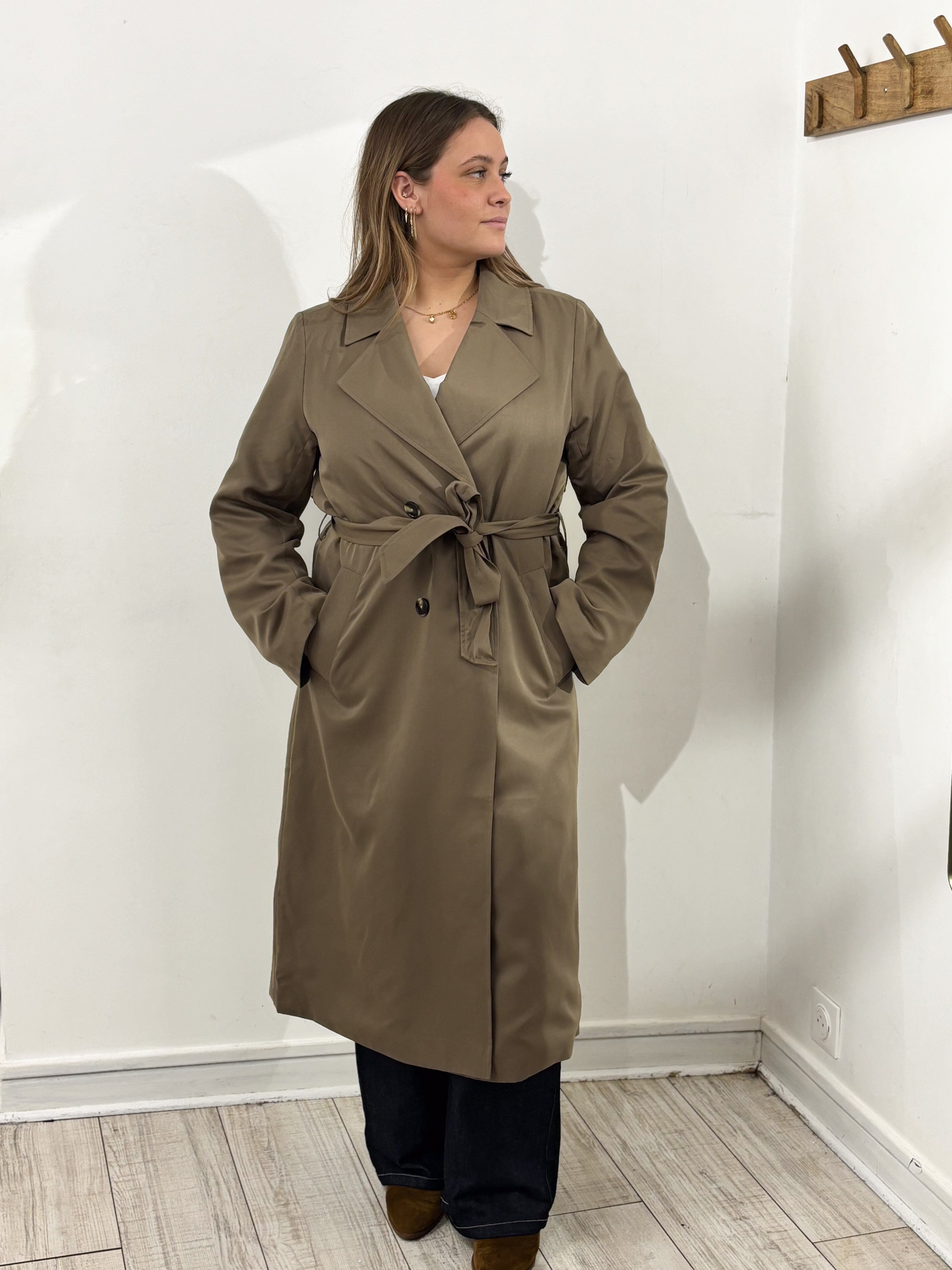 TRENCH SCARLETT