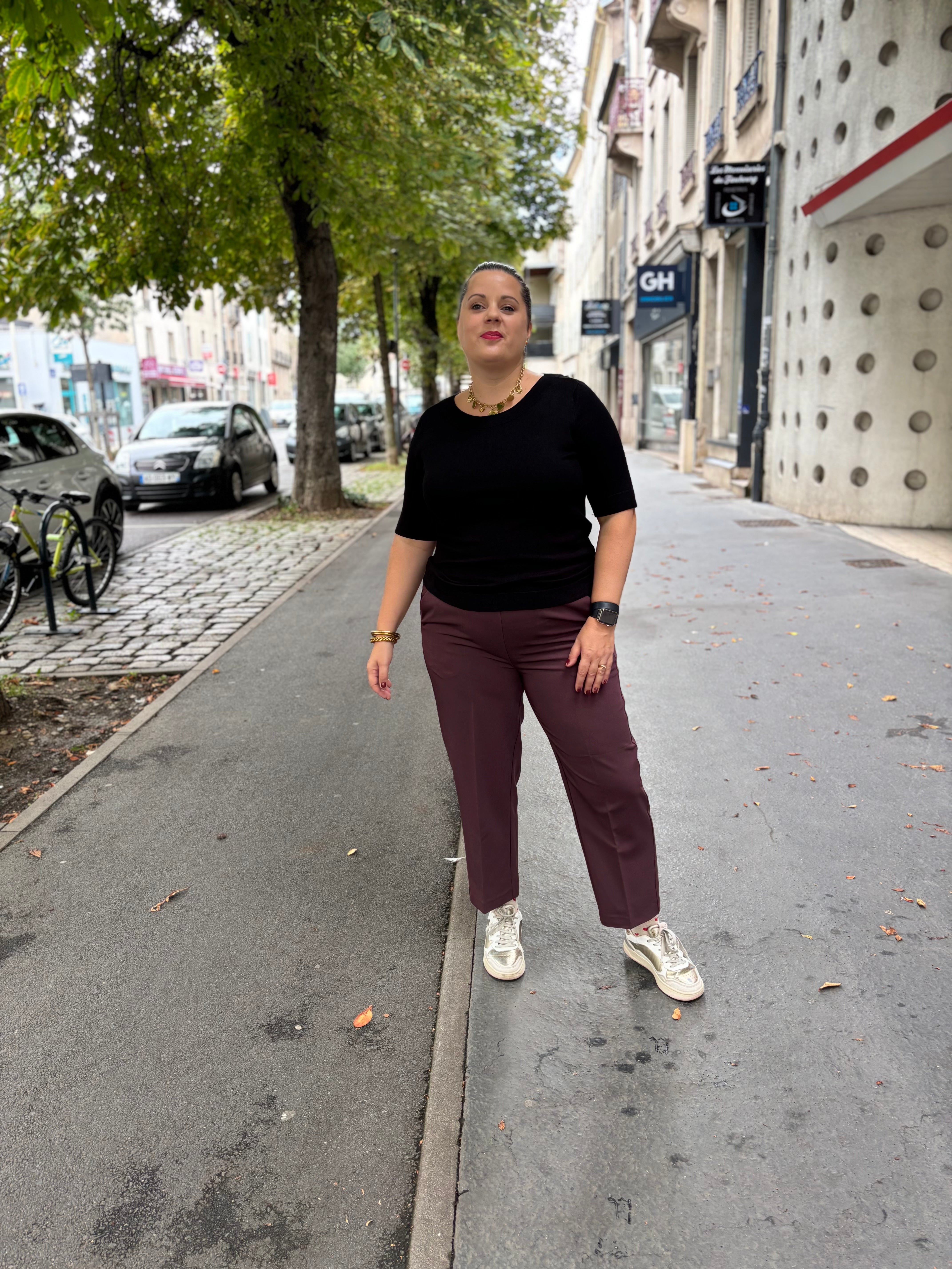 PANTALON 7/8 SAKURA PRUNE