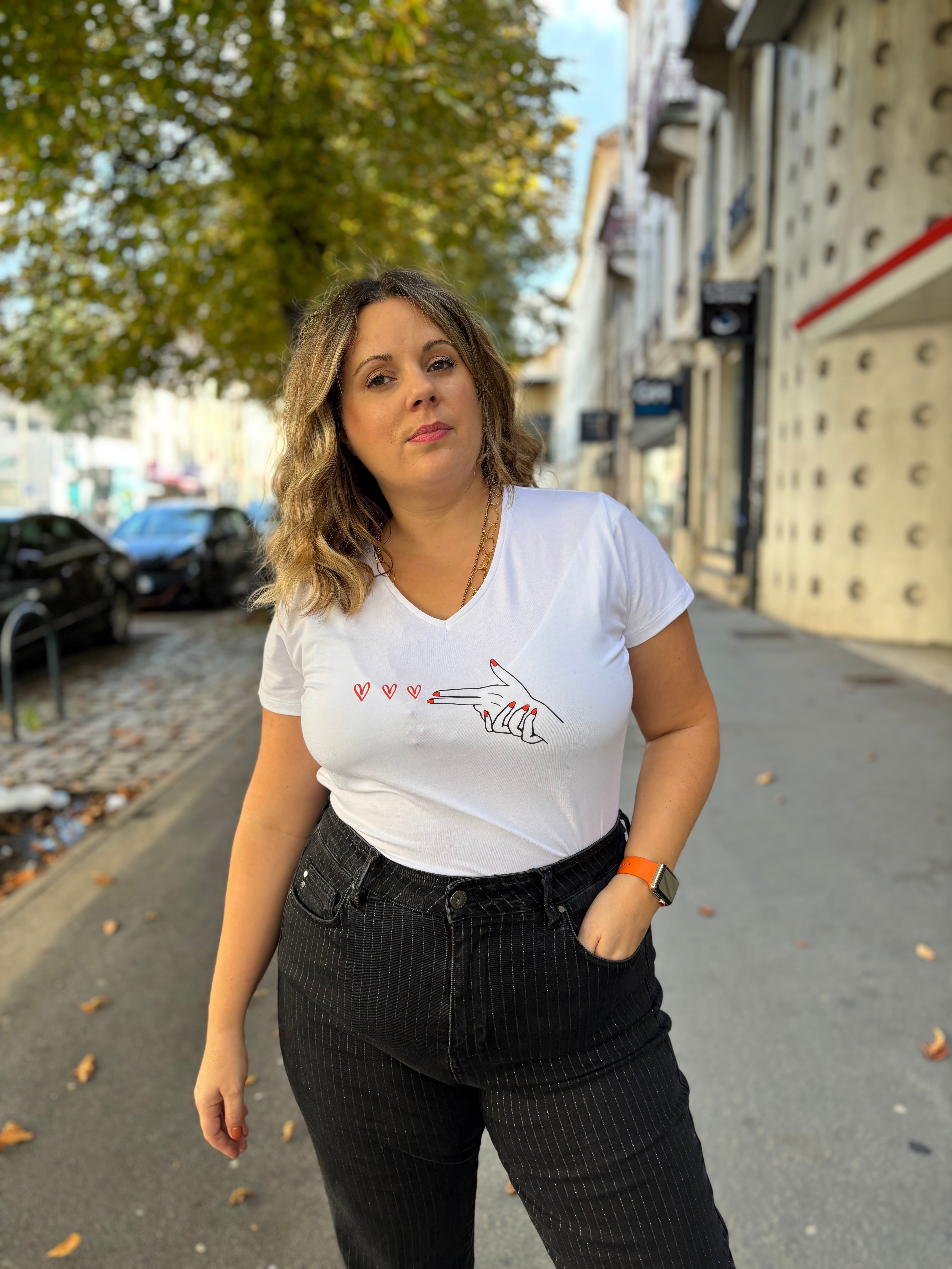 TEE-SHIRT SERIMA OCTOBRE ROSE