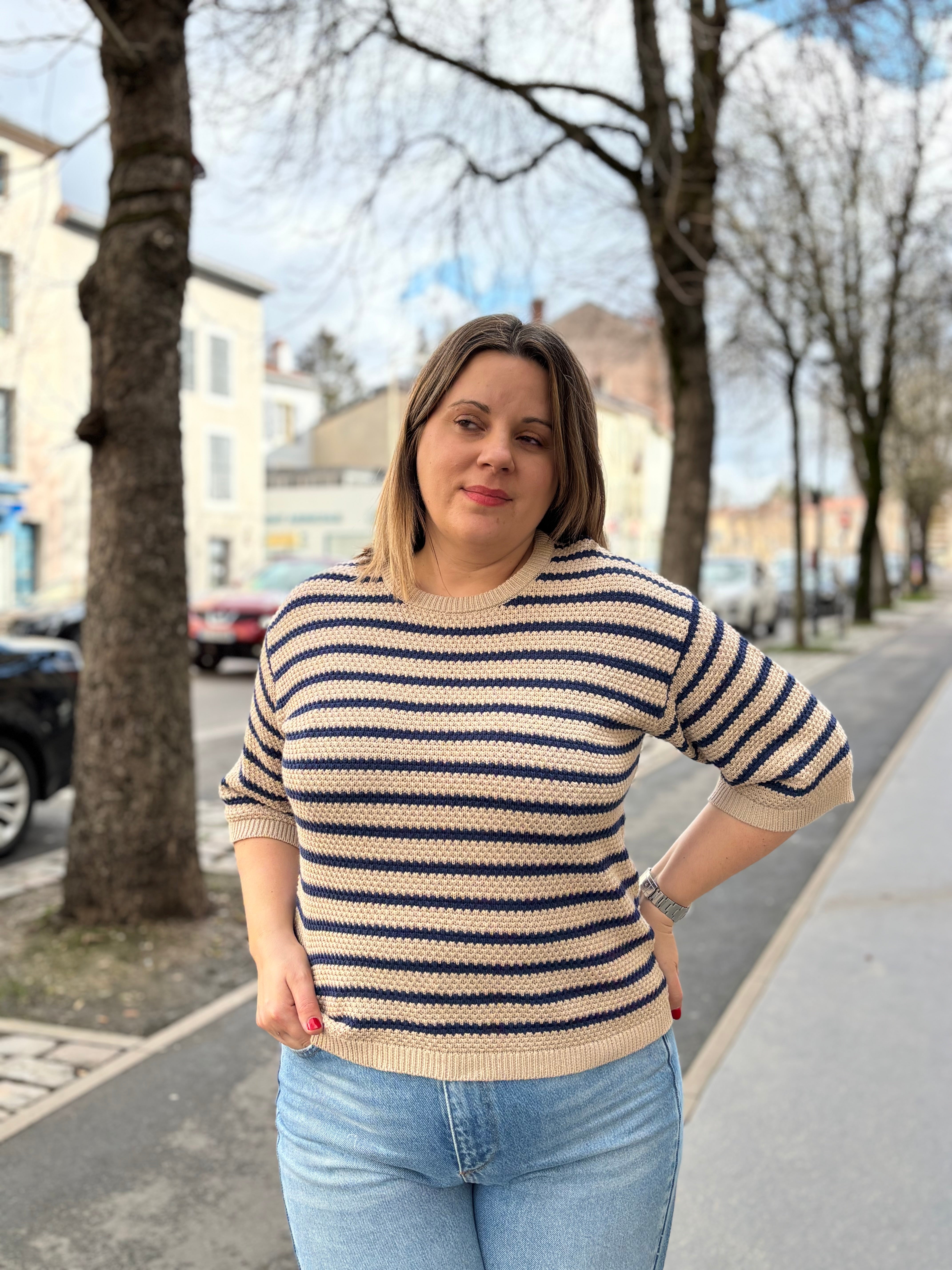 PULL MIKALA RAYURES