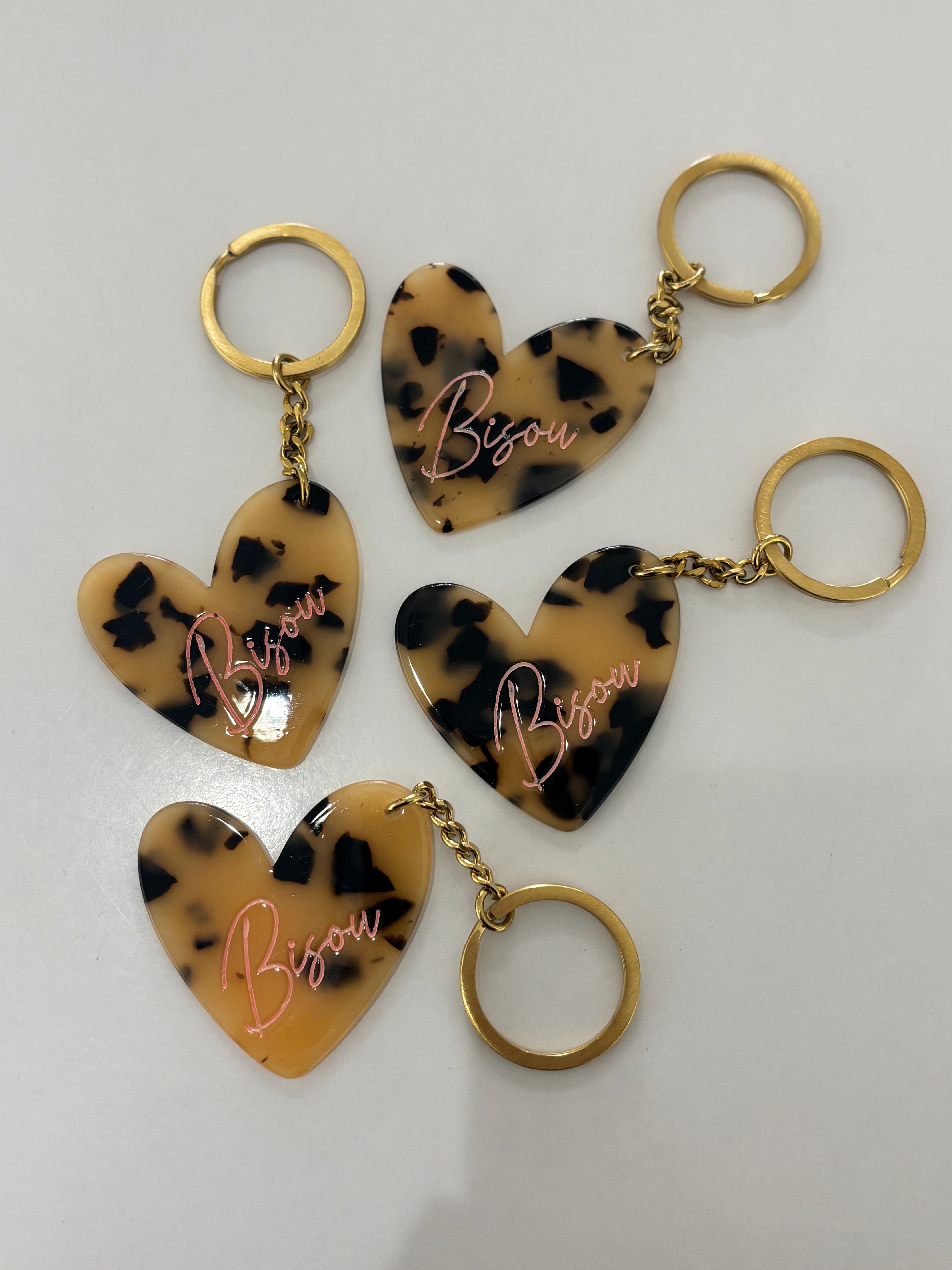 PORTE CLES BISOU