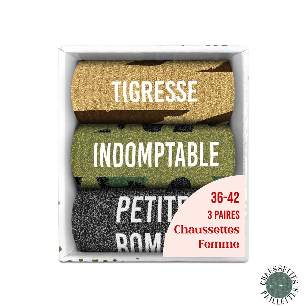 COFFRET TRIO CHAUSSETTES A PAILLETTES