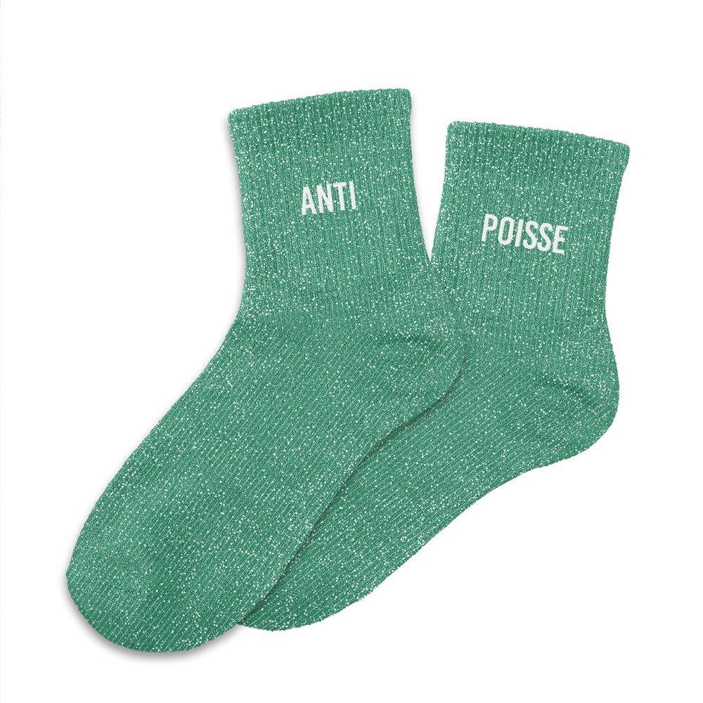 CHAUSSETTES DUO MESSAGES A PAILLETTES