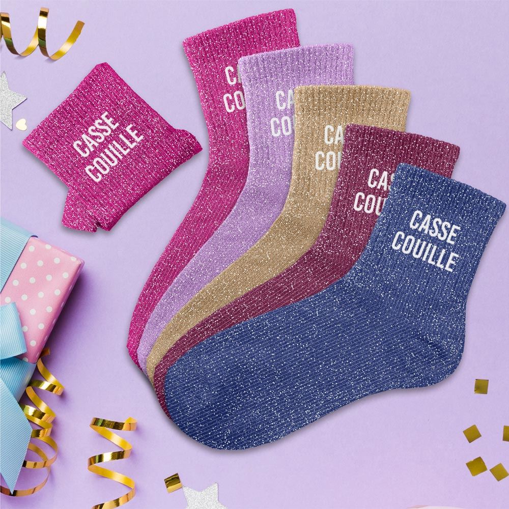 COFFRET TRIO CHAUSSETTES A PAILLETTES