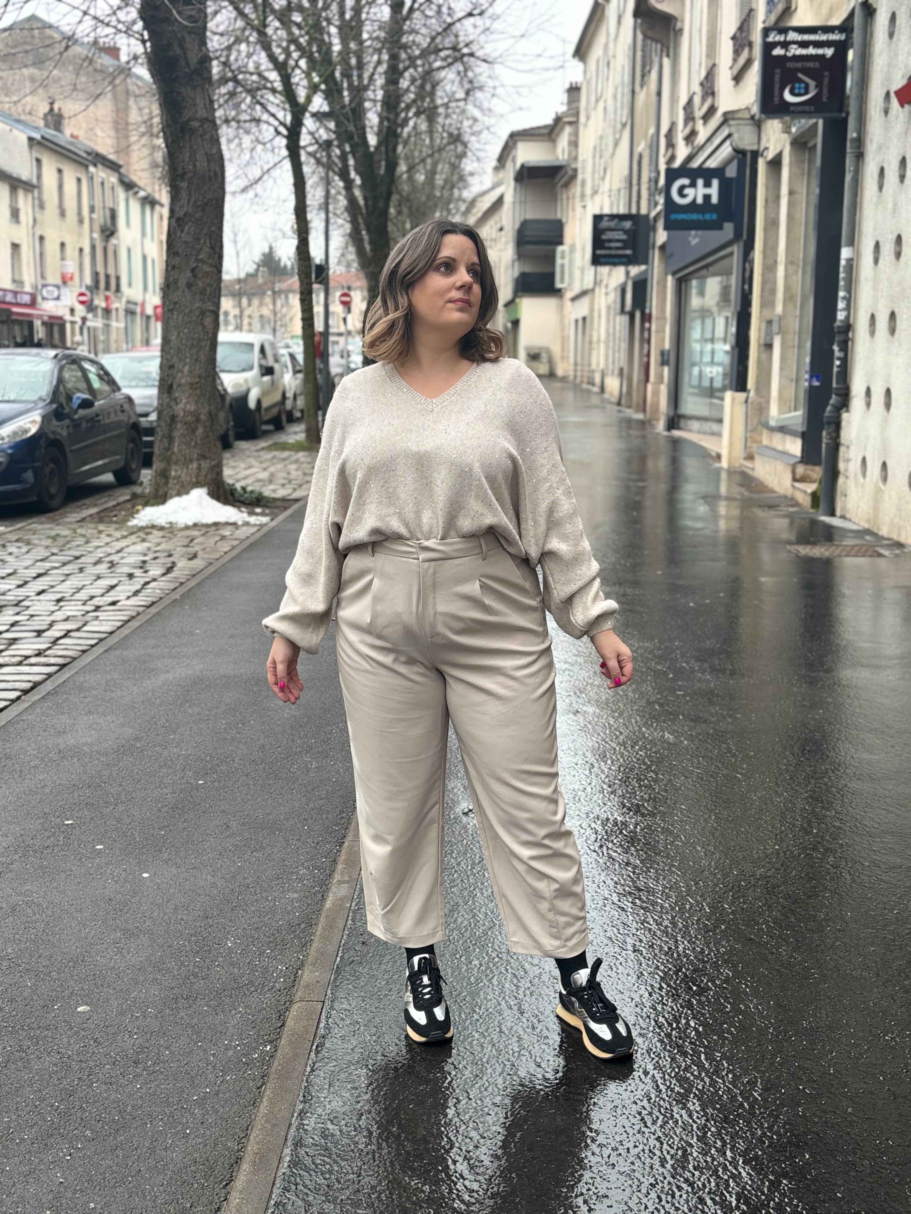 PANTALON MERLE GREIGE