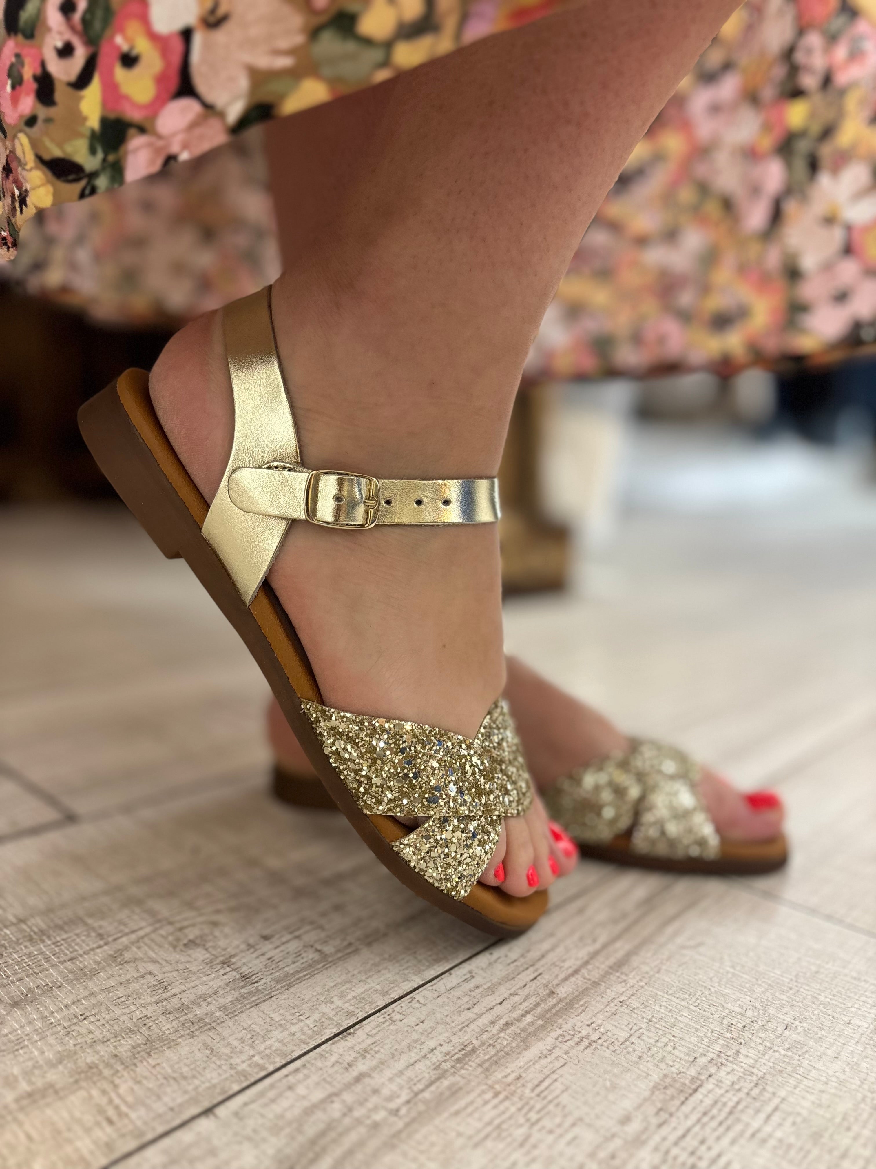 SANDALES GLITTER