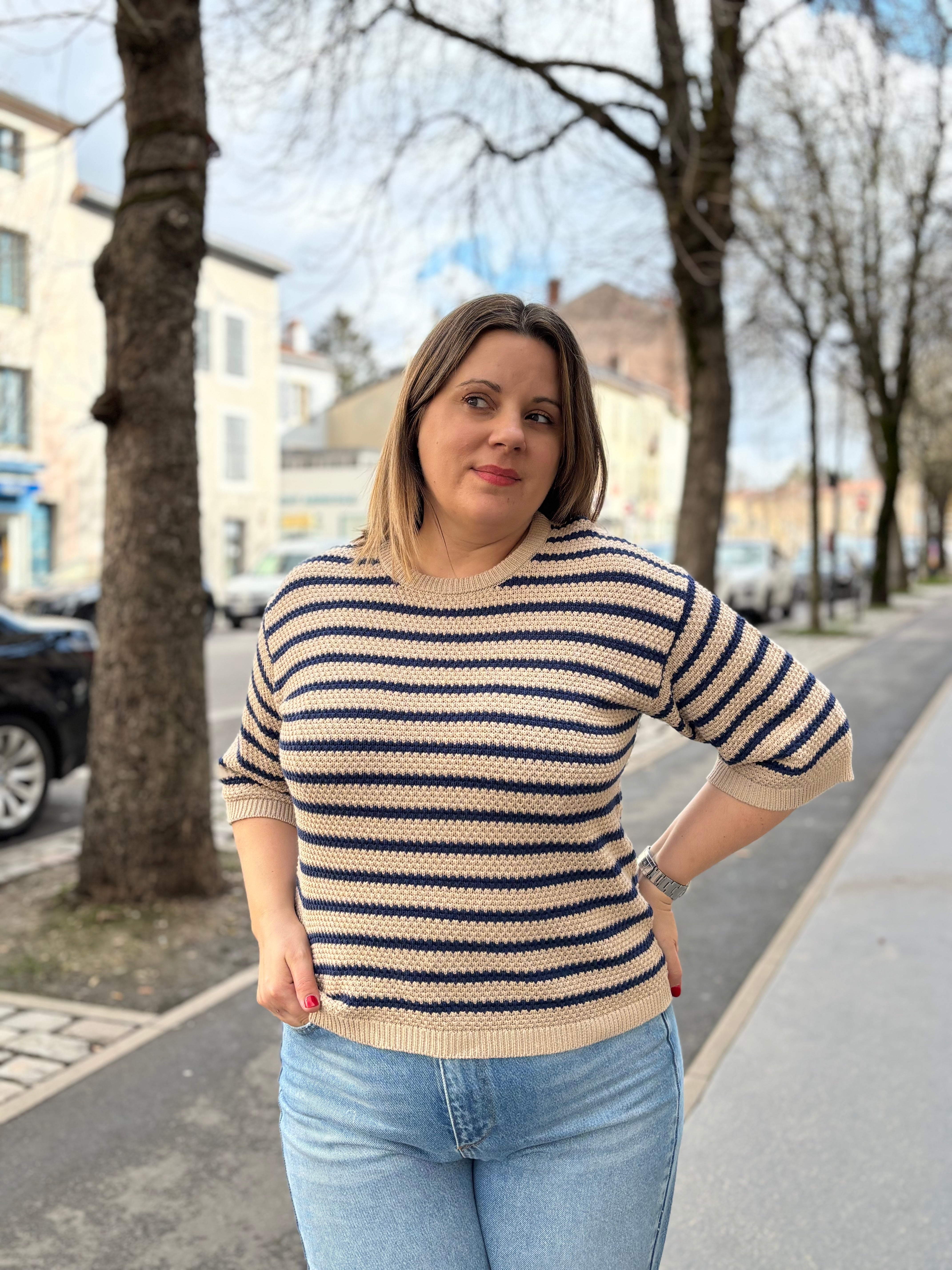 PULL MIKALA RAYURES