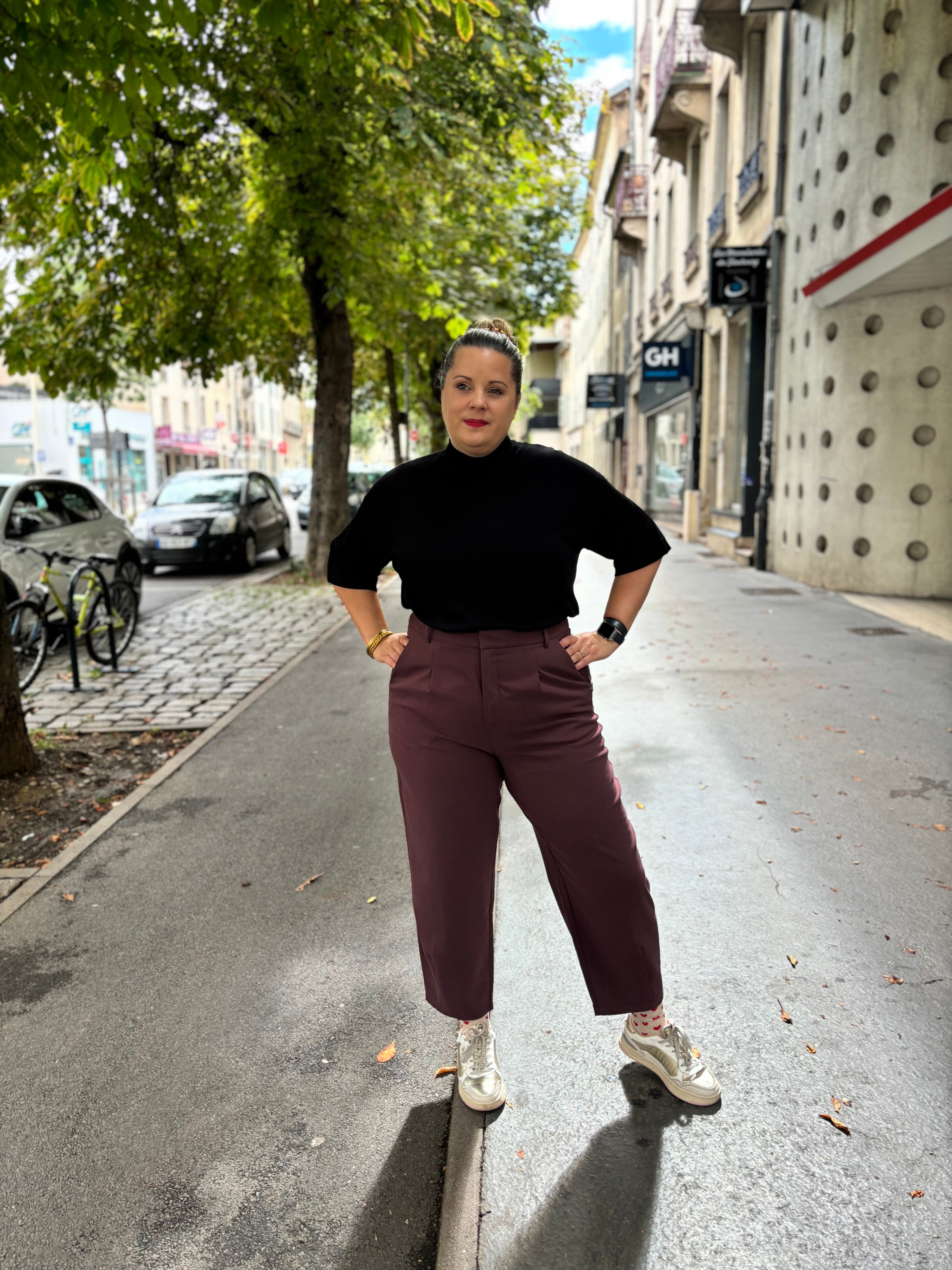 PANTALON MERLE PRUNE