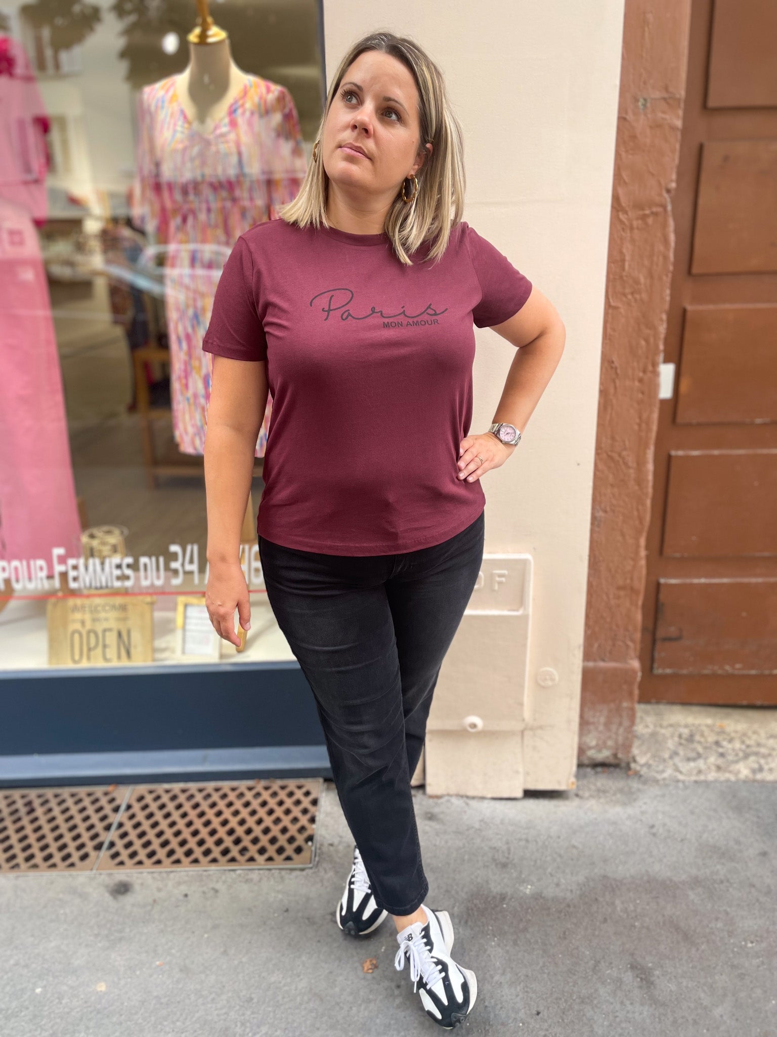 TEE-SHIRT KAMILLE "Paris Mon Amour"