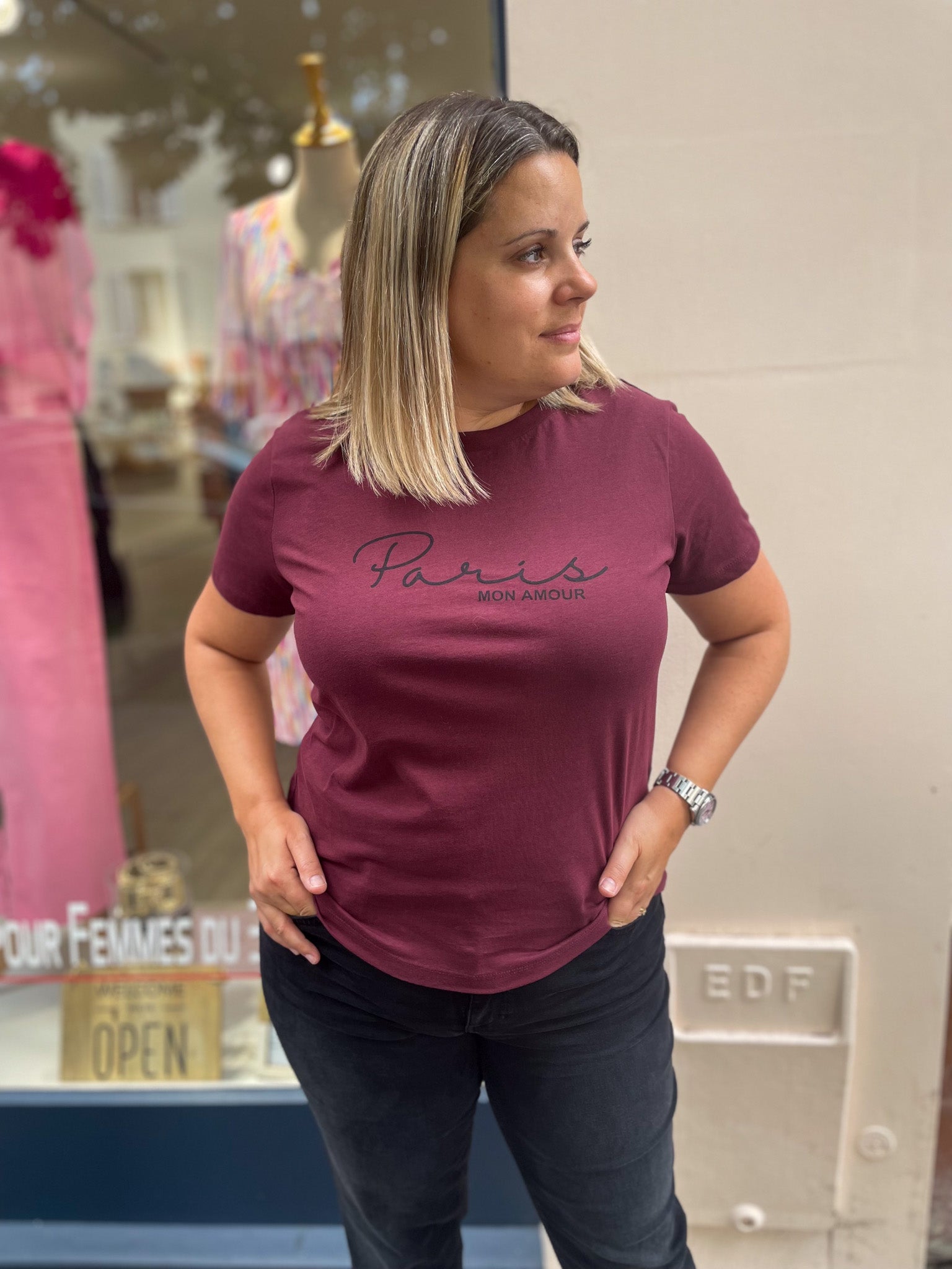 TEE-SHIRT KAMILLE "Paris Mon Amour"