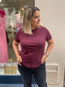 TEE-SHIRT KAMILLE "Paris Mon Amour"