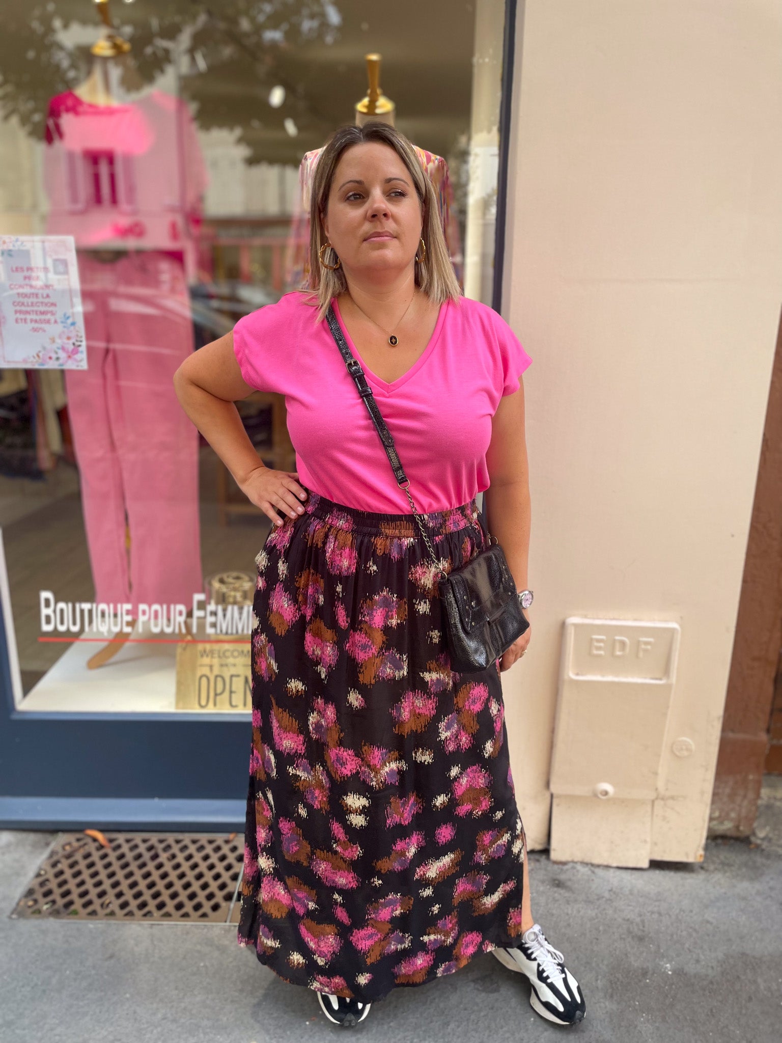 TEE-SHIRT LISE SHOCKING PINK