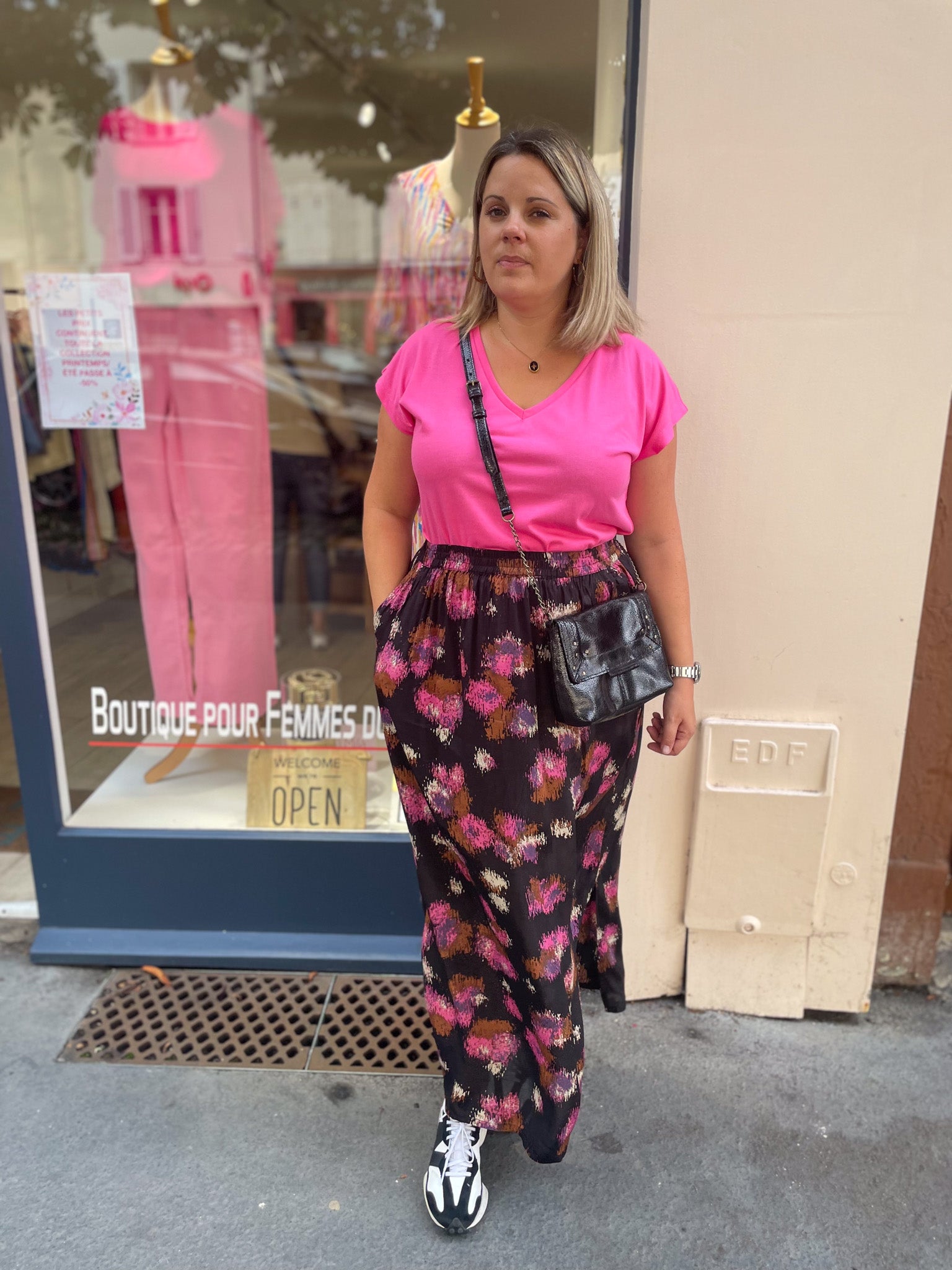 TEE-SHIRT LISE SHOCKING PINK