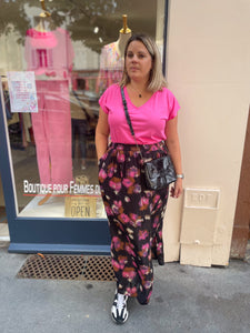 TEE-SHIRT LISE SHOCKING PINK