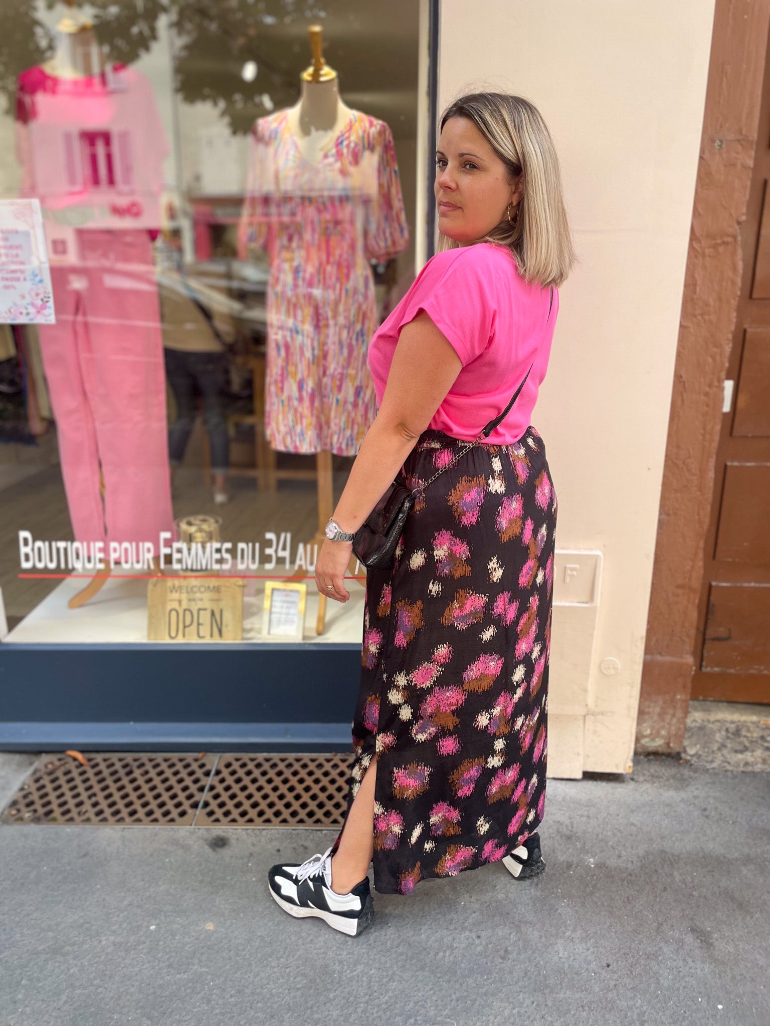 TEE-SHIRT LISE SHOCKING PINK