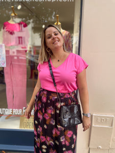 TEE-SHIRT LISE SHOCKING PINK