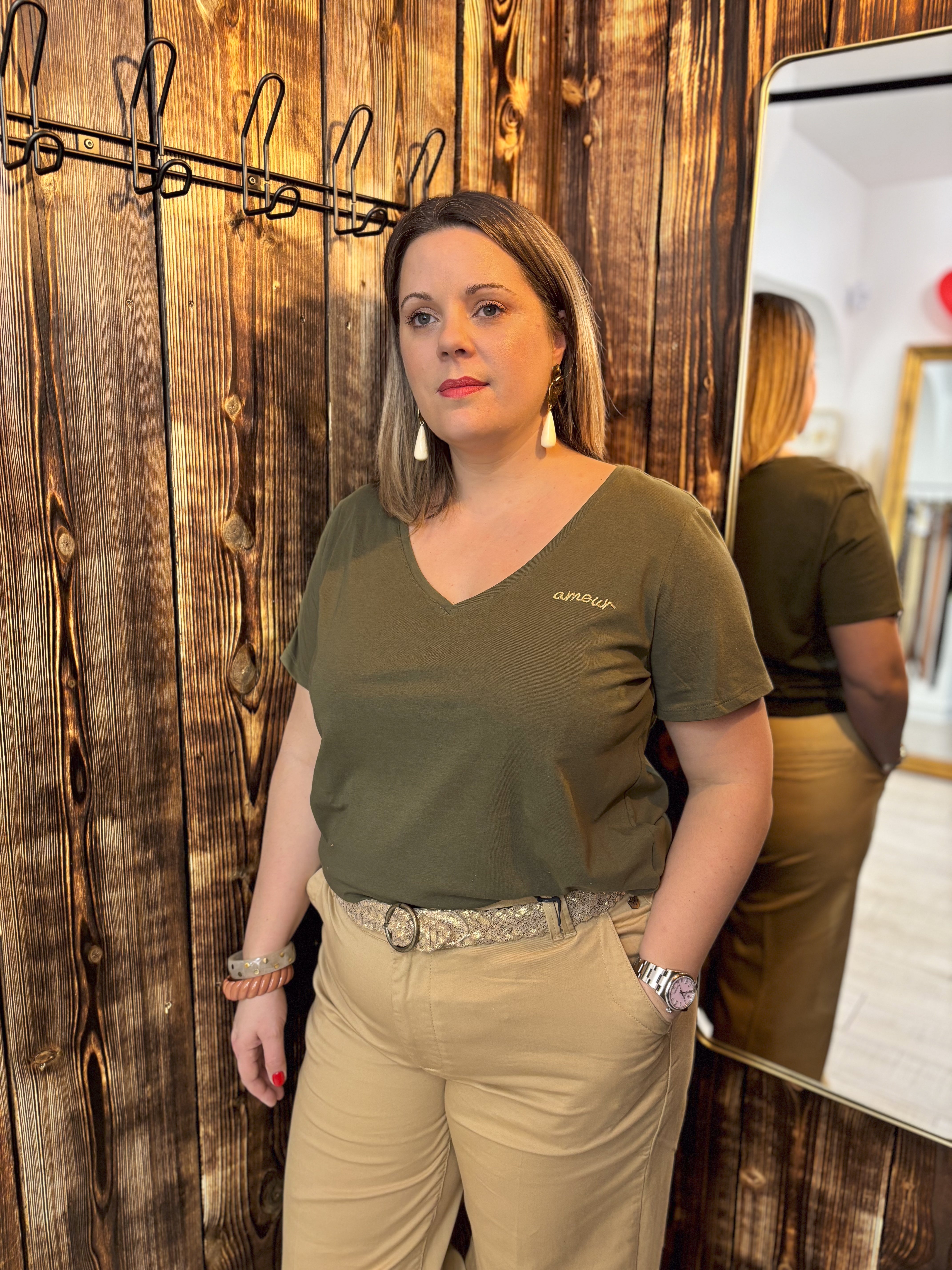TEE-SHIRT MILLY KAKI
