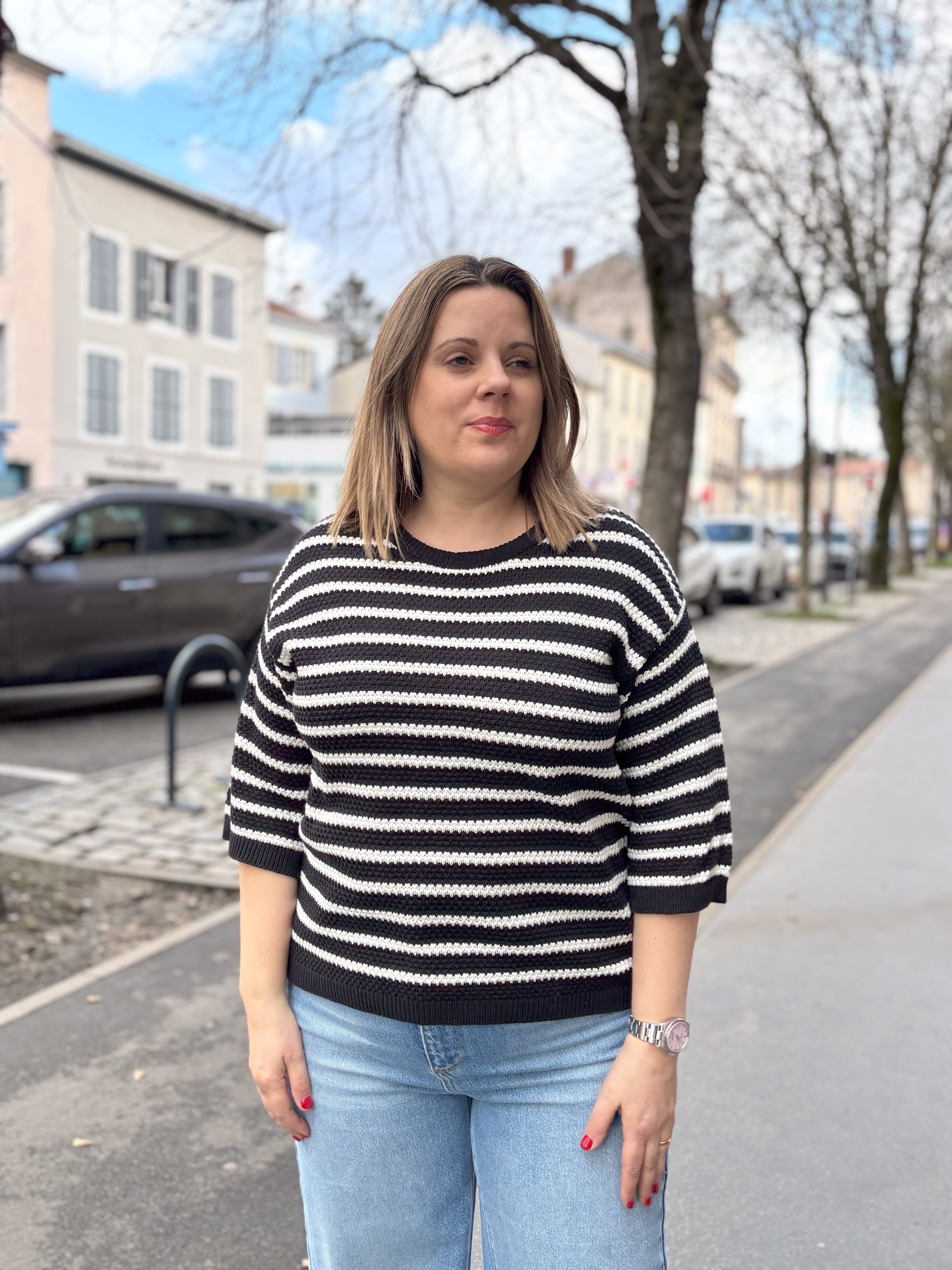 PULL MIKALA RAYURES