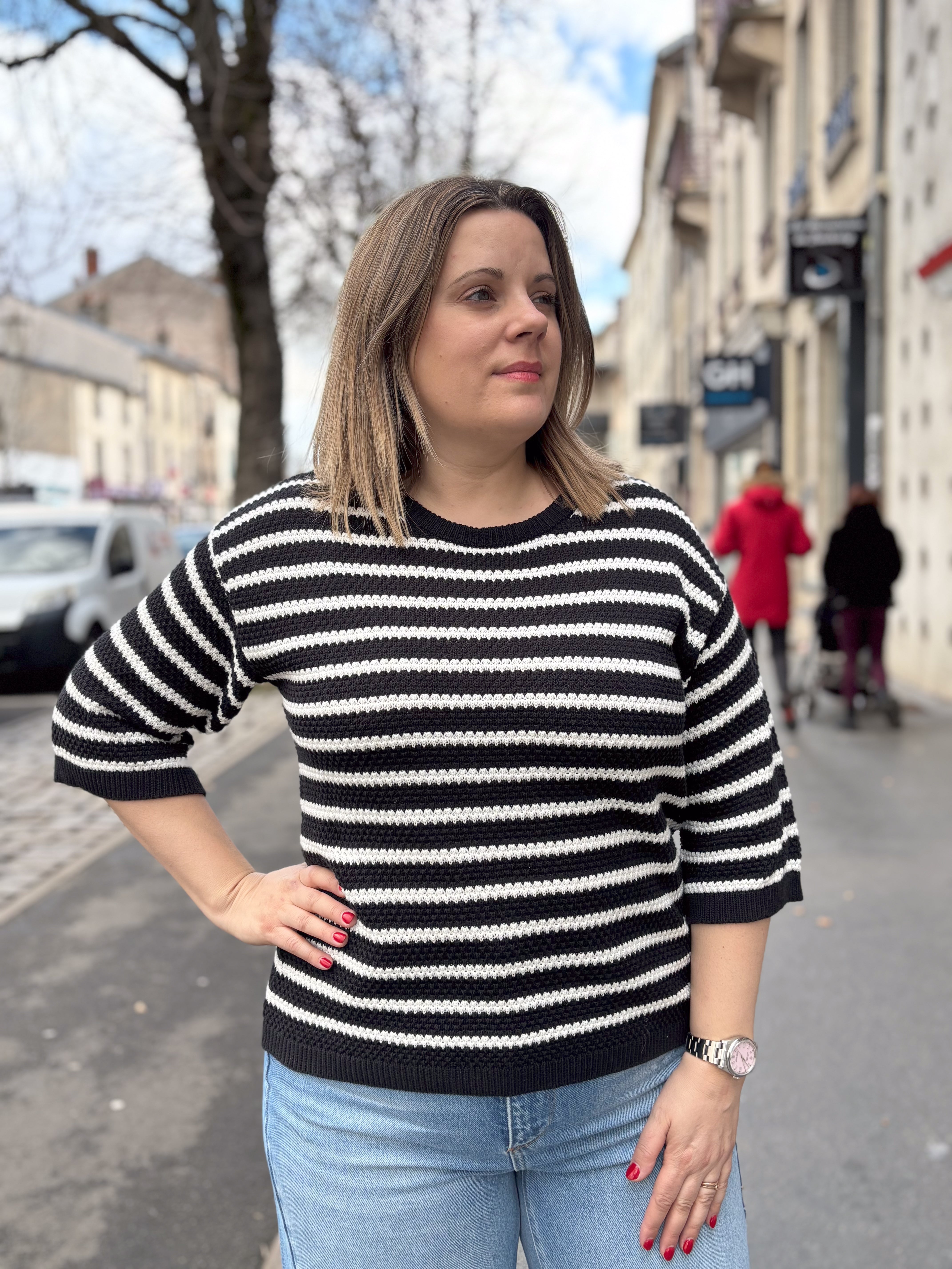 PULL MIKALA RAYURES