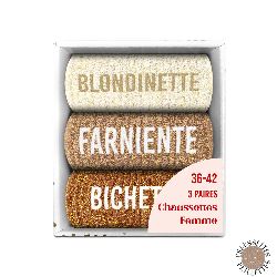 COFFRET TRIO CHAUSSETTES A PAILLETTES