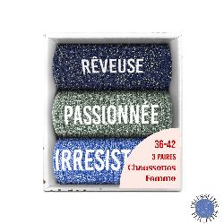 COFFRET TRIO CHAUSSETTES A PAILLETTES
