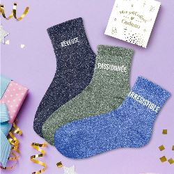 COFFRET TRIO CHAUSSETTES A PAILLETTES