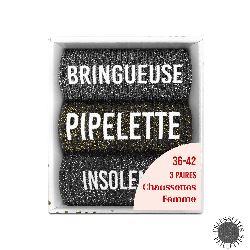 COFFRET TRIO CHAUSSETTES A PAILLETTES