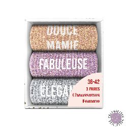 COFFRET TRIO CHAUSSETTES A PAILLETTES