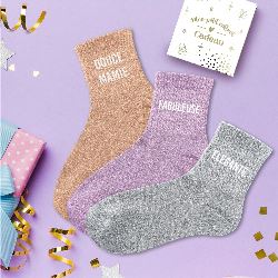 COFFRET TRIO CHAUSSETTES A PAILLETTES