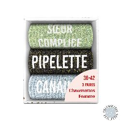 COFFRET TRIO CHAUSSETTES A PAILLETTES