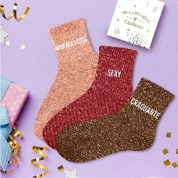 COFFRET TRIO CHAUSSETTES A PAILLETTES