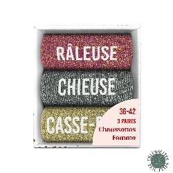 COFFRET TRIO CHAUSSETTES A PAILLETTES
