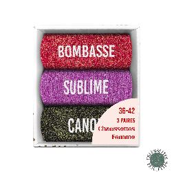 COFFRET TRIO CHAUSSETTES A PAILLETTES