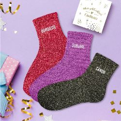 COFFRET TRIO CHAUSSETTES A PAILLETTES