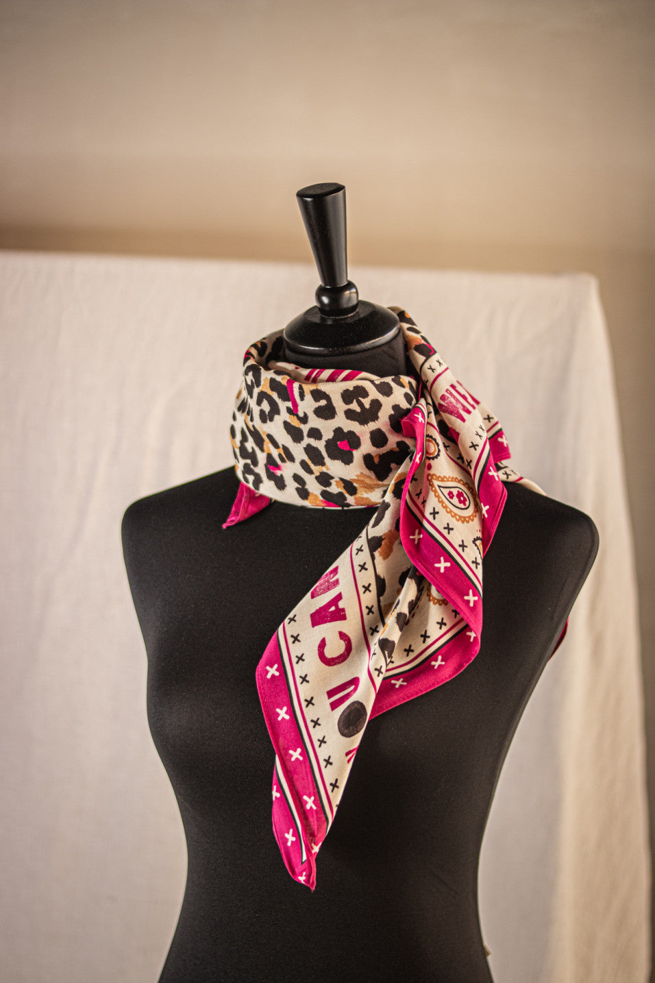 FOULARD FATHIA LEOPARD