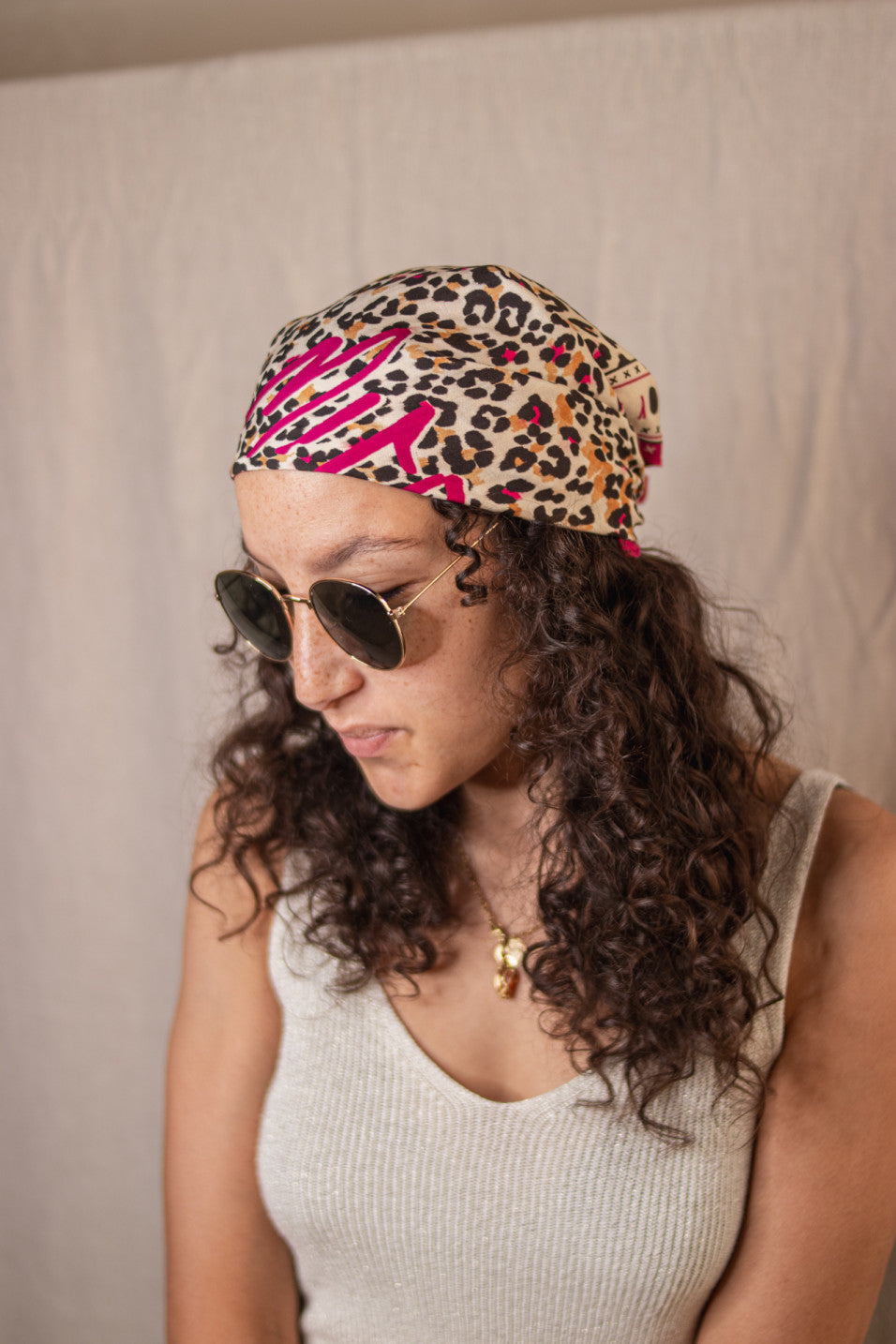 FOULARD FATHIA LEOPARD