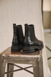 BOTTINES VERENA CROCO